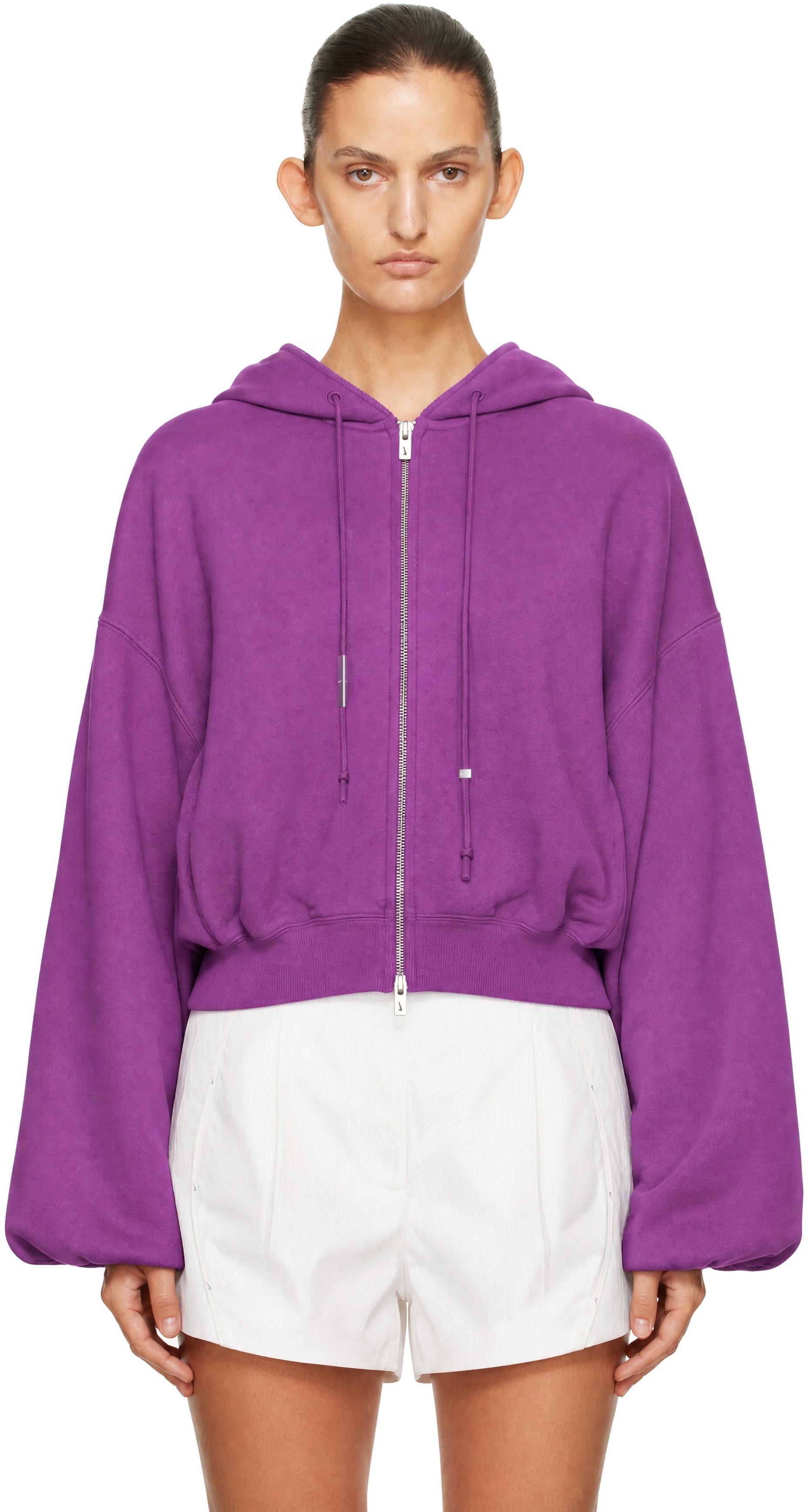 Nike - Pull à capuche NRG Studio mauve en molleton