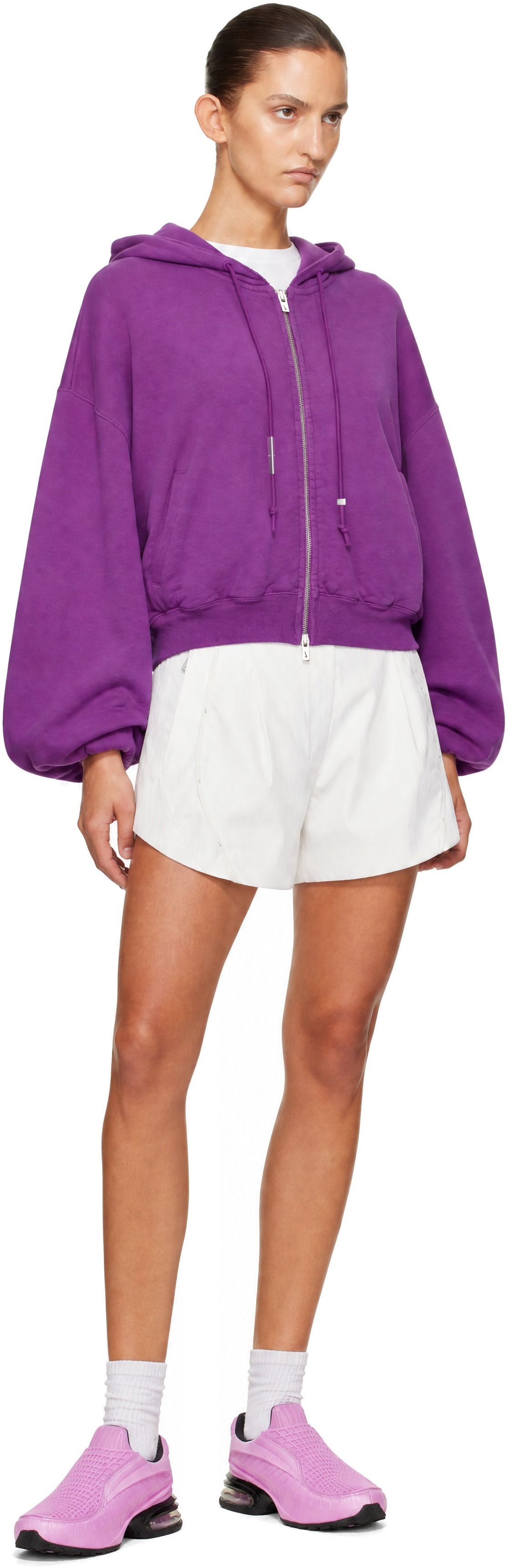 Nike - Pull à capuche NRG Studio mauve en molleton