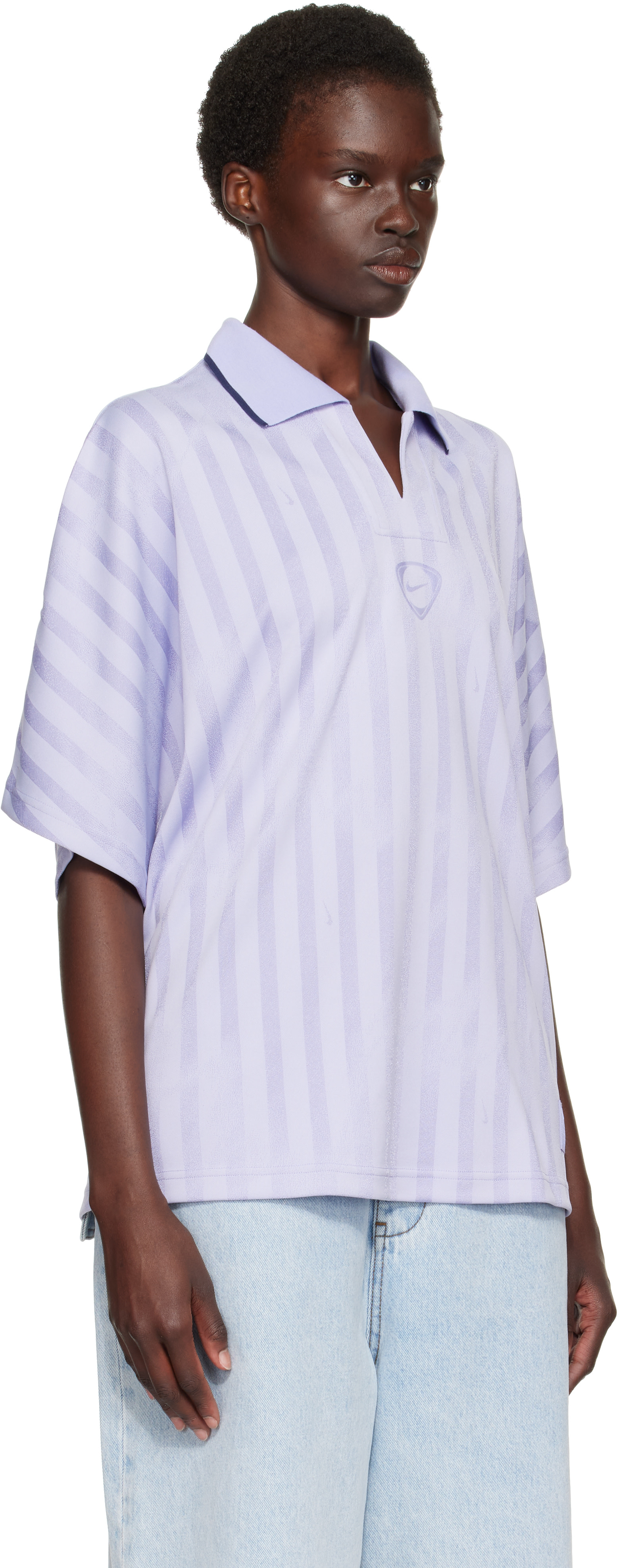 Nike - Polo mauve en jersey