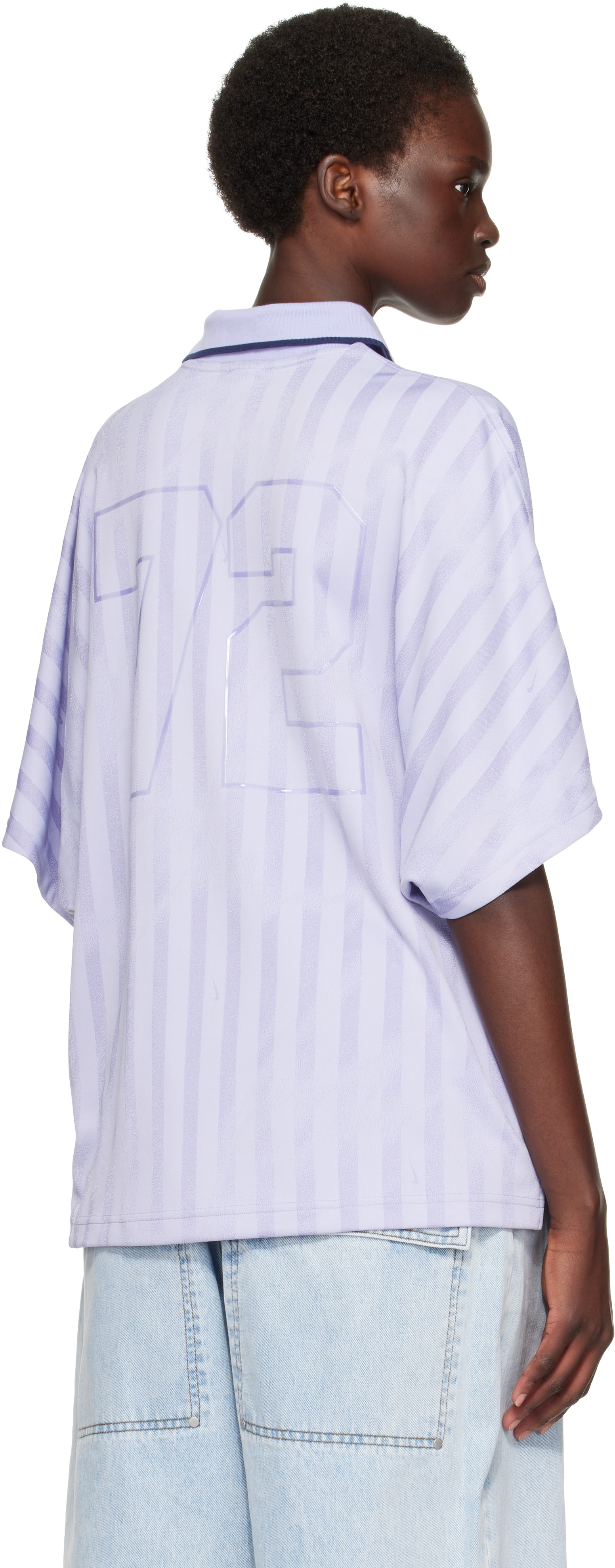 Nike - Polo mauve en jersey