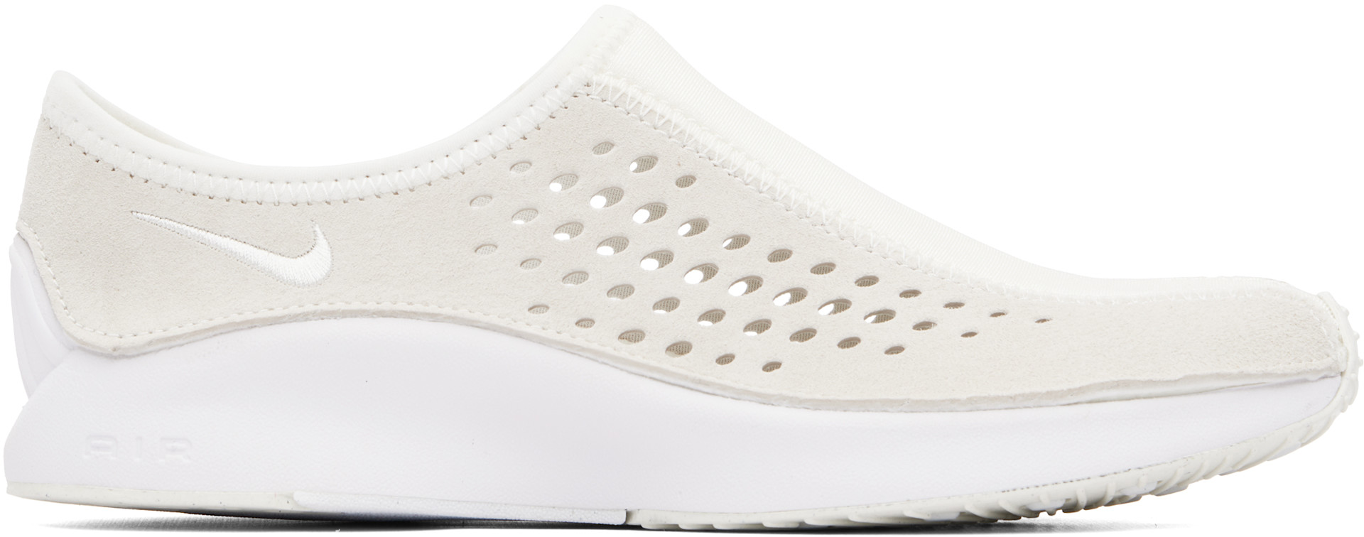 Nike - Baskets Air Superfly beiges à bout de style mocassin