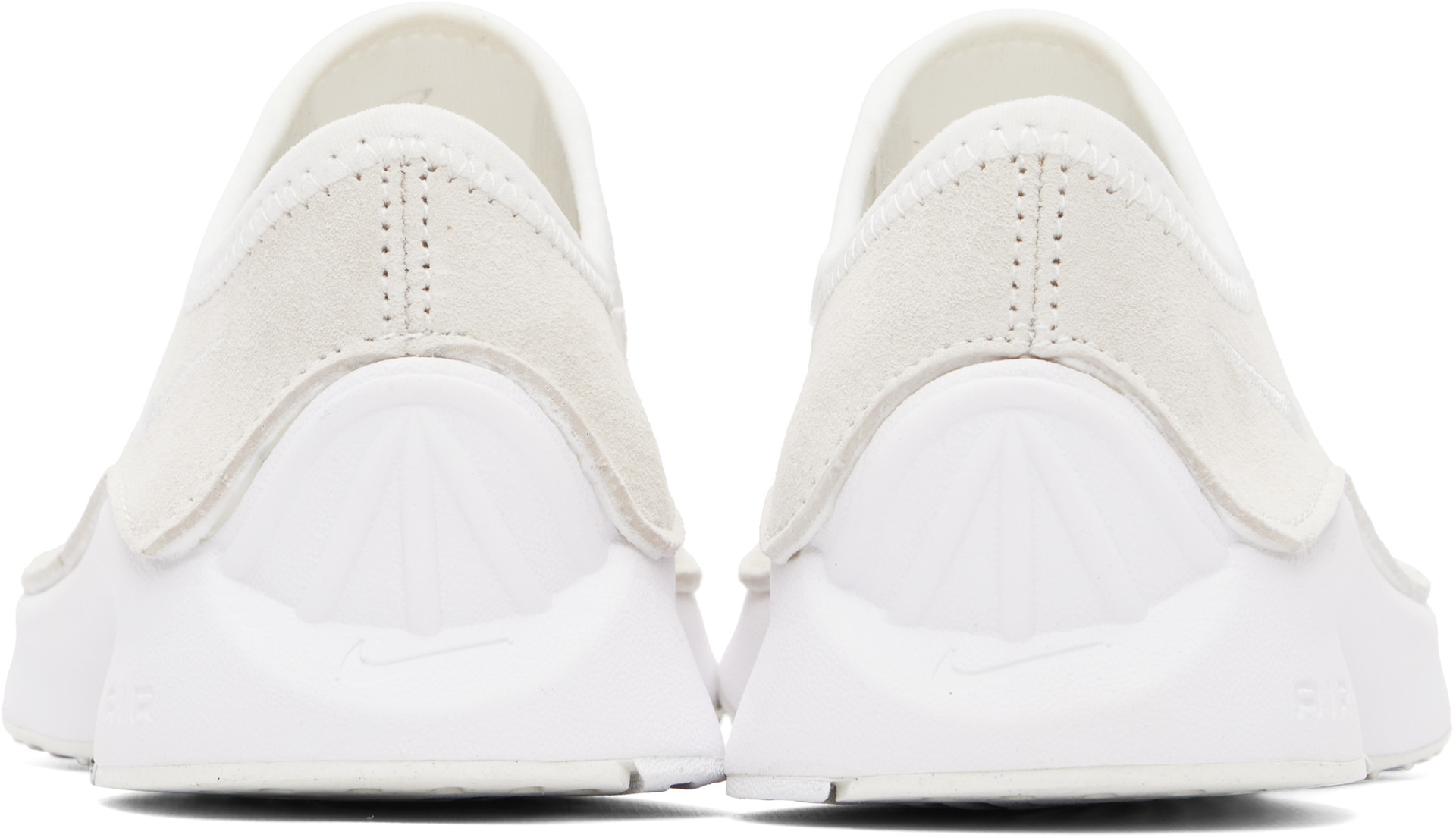 Nike - Baskets Air Superfly beiges à bout de style mocassin