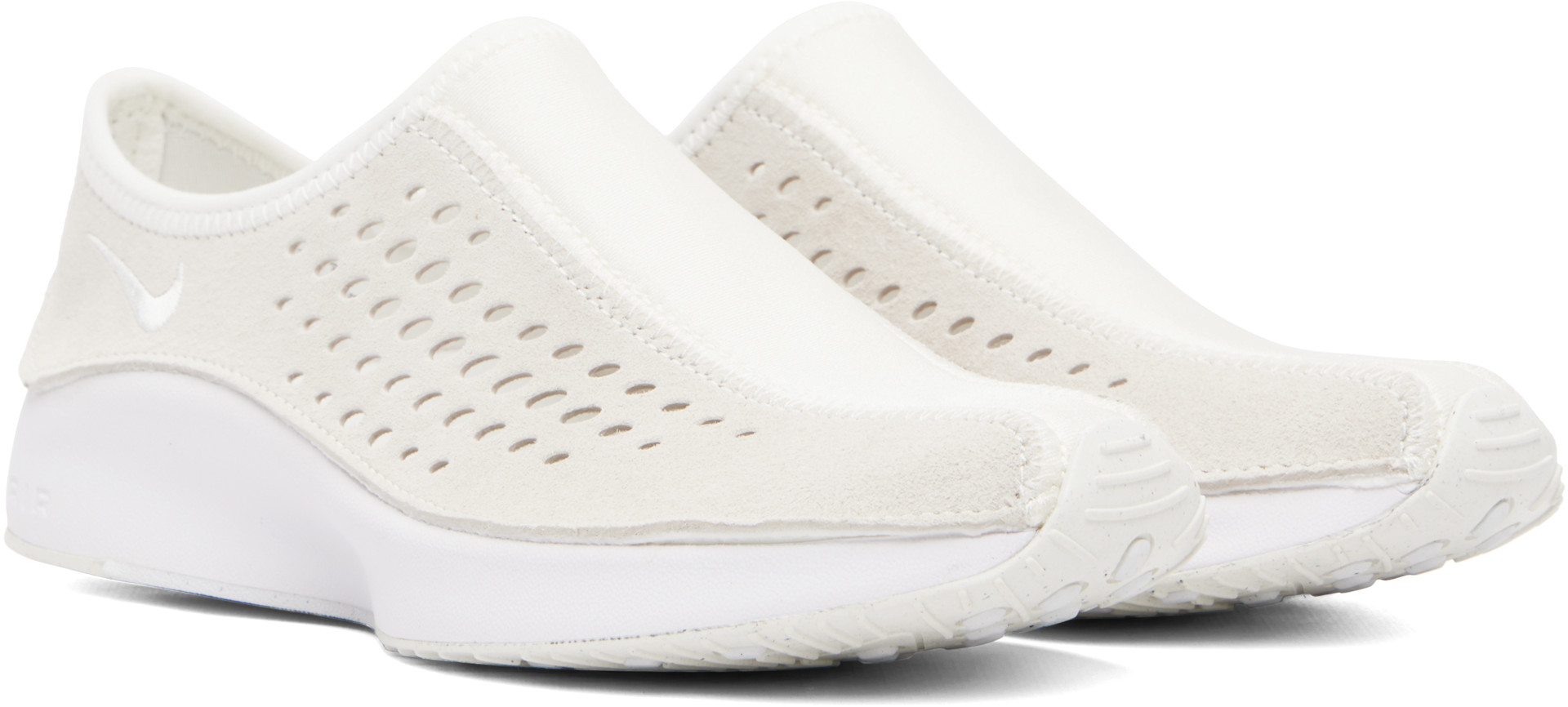 Nike - Baskets Air Superfly beiges à bout de style mocassin