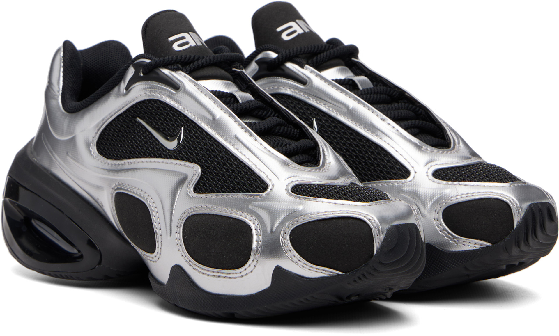 Nike - Baskets Air Max Muse noir et argenté