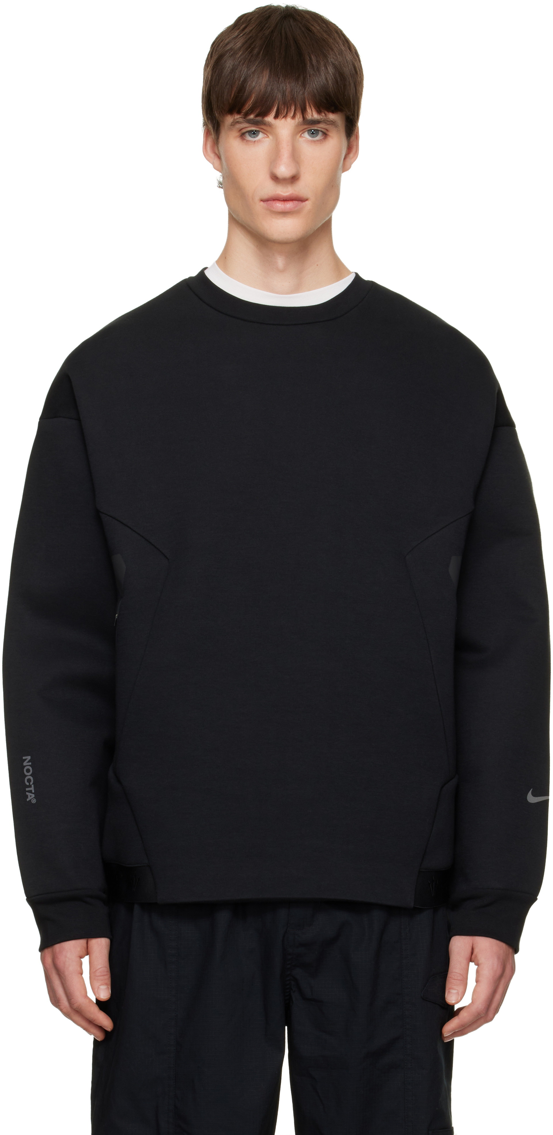 Nike - Pull molletonné trapèze noir édition NOCTA