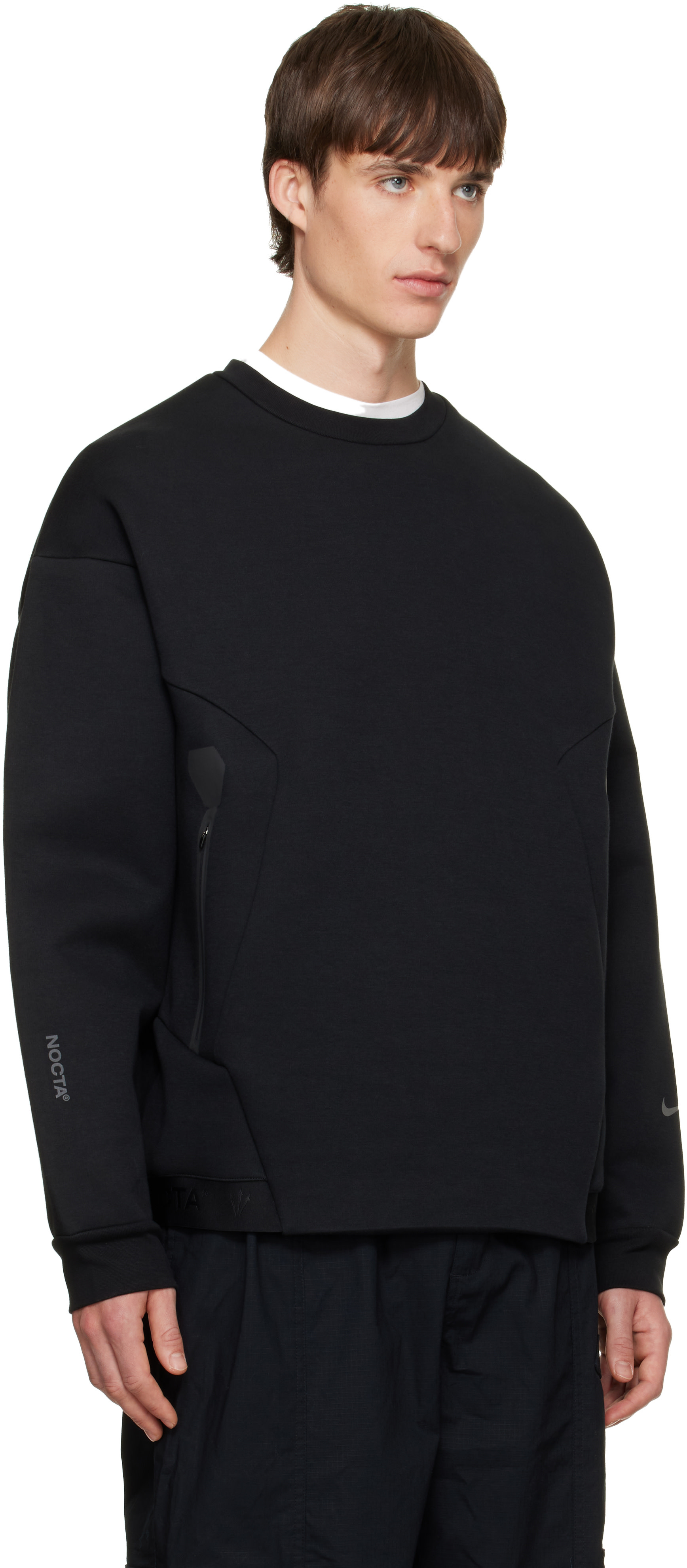Nike - Pull molletonné trapèze noir édition NOCTA