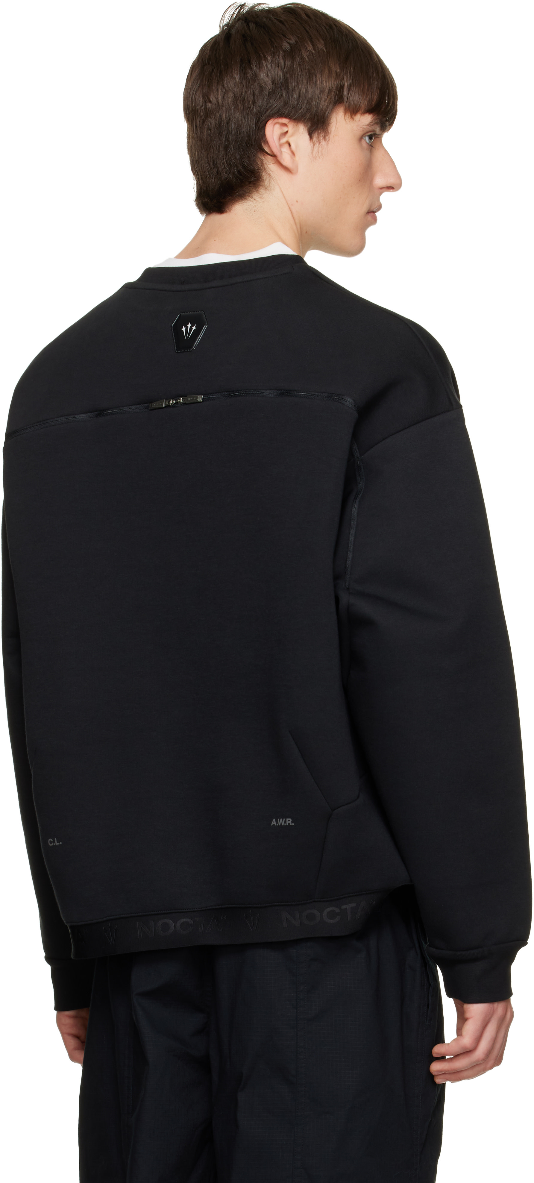 Nike - Pull molletonné trapèze noir édition NOCTA