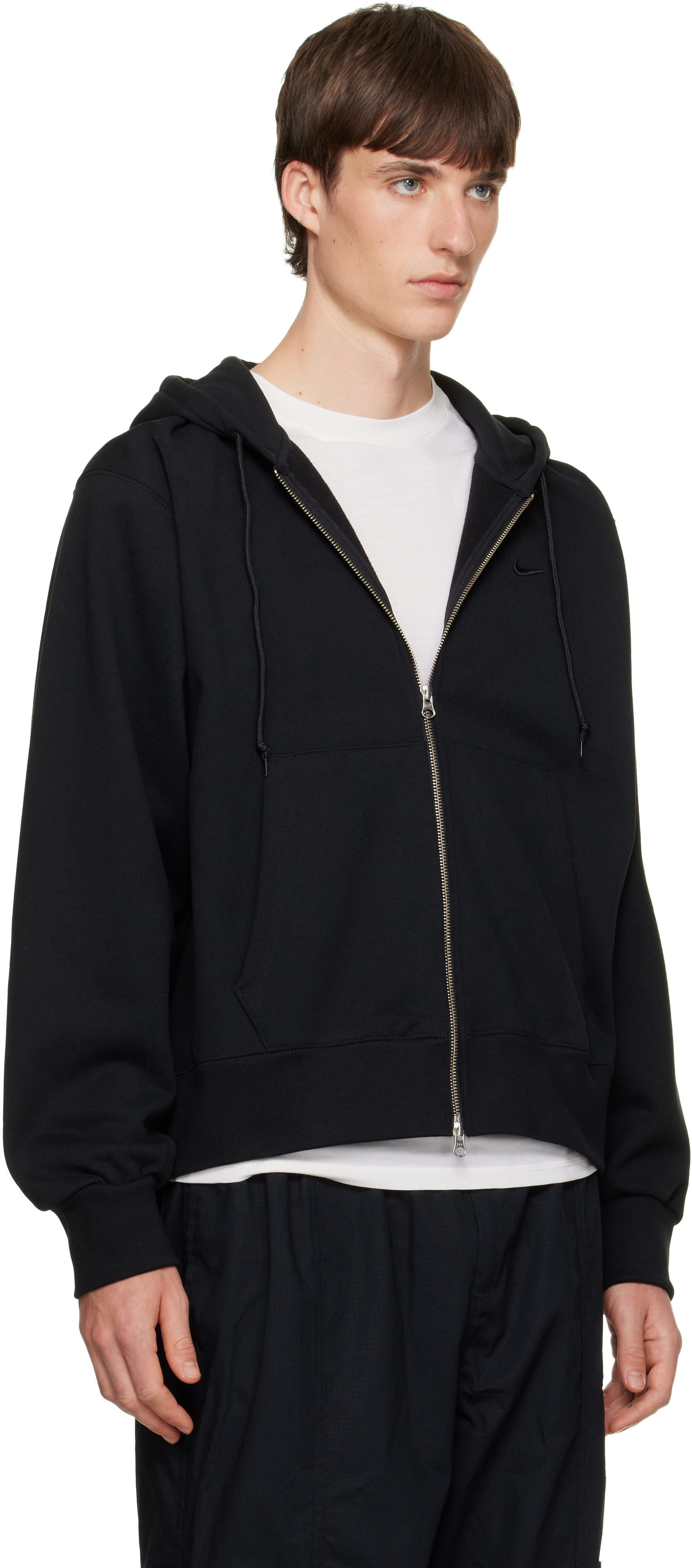 Nike - Pull à capuche Energy noir en molleton à glissière