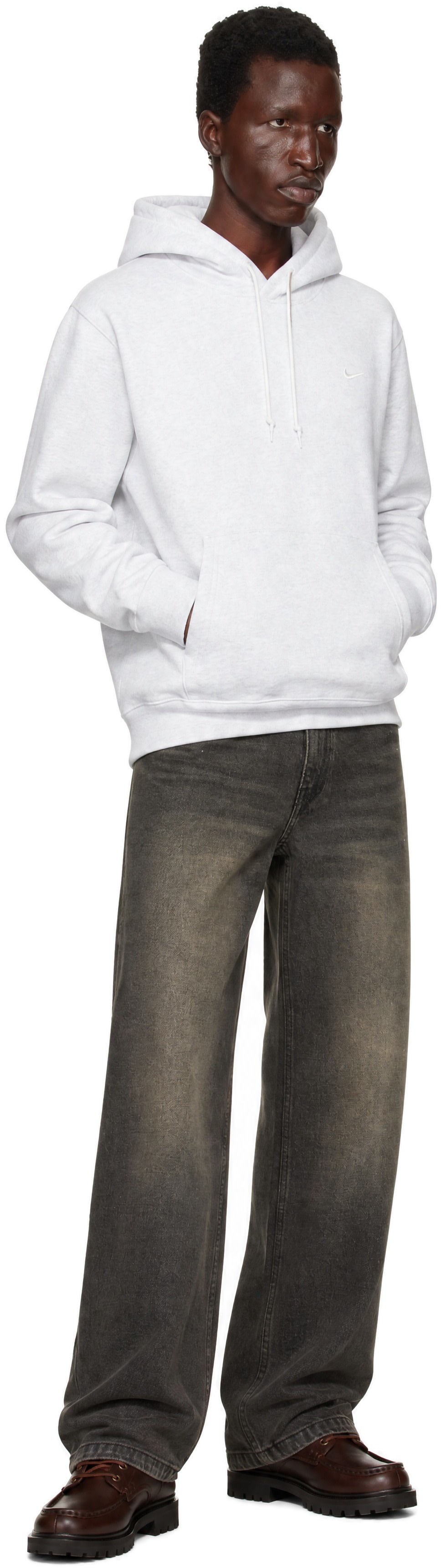 Nike - Pull à capuche Energy gris en molleton