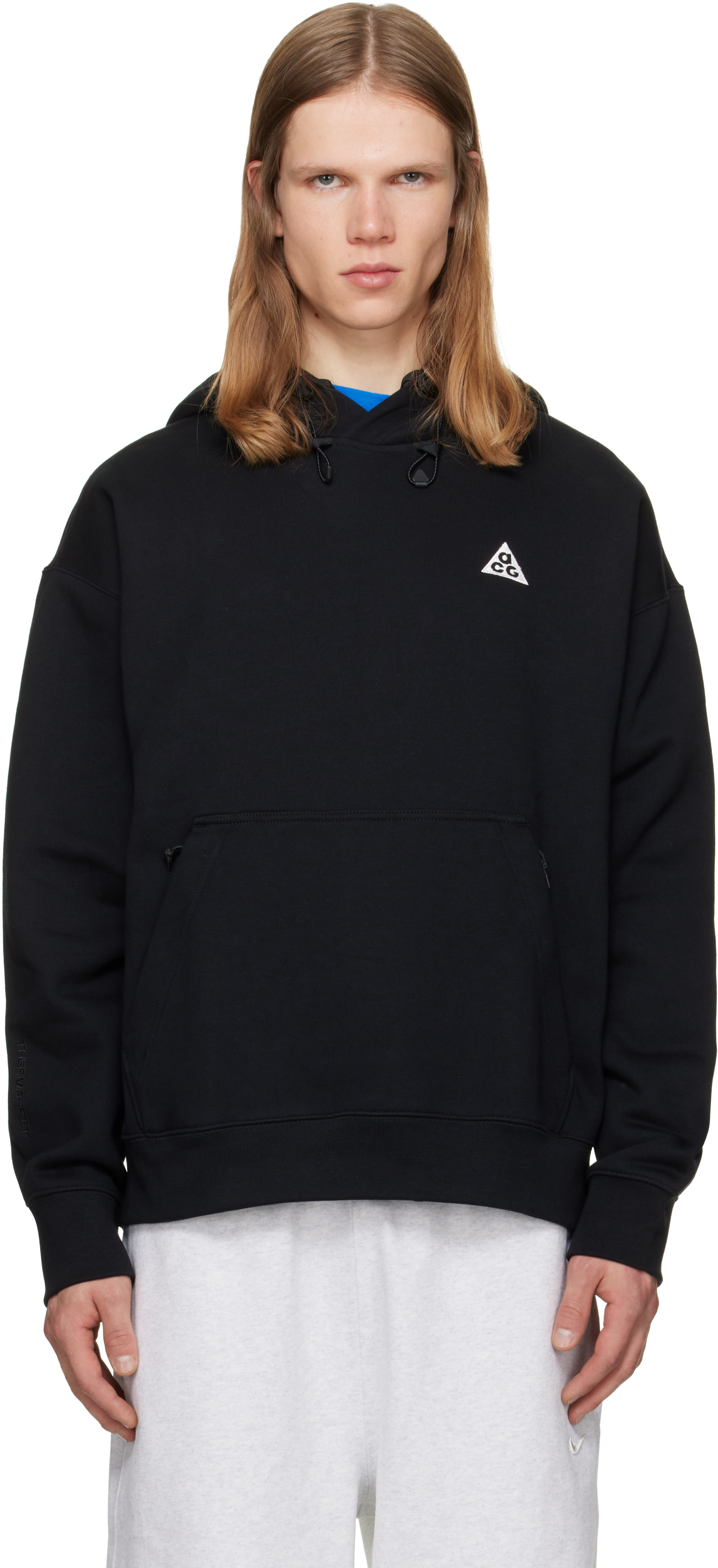 Nike - Pull à capuche Tuff noir en molleton à logo ACG