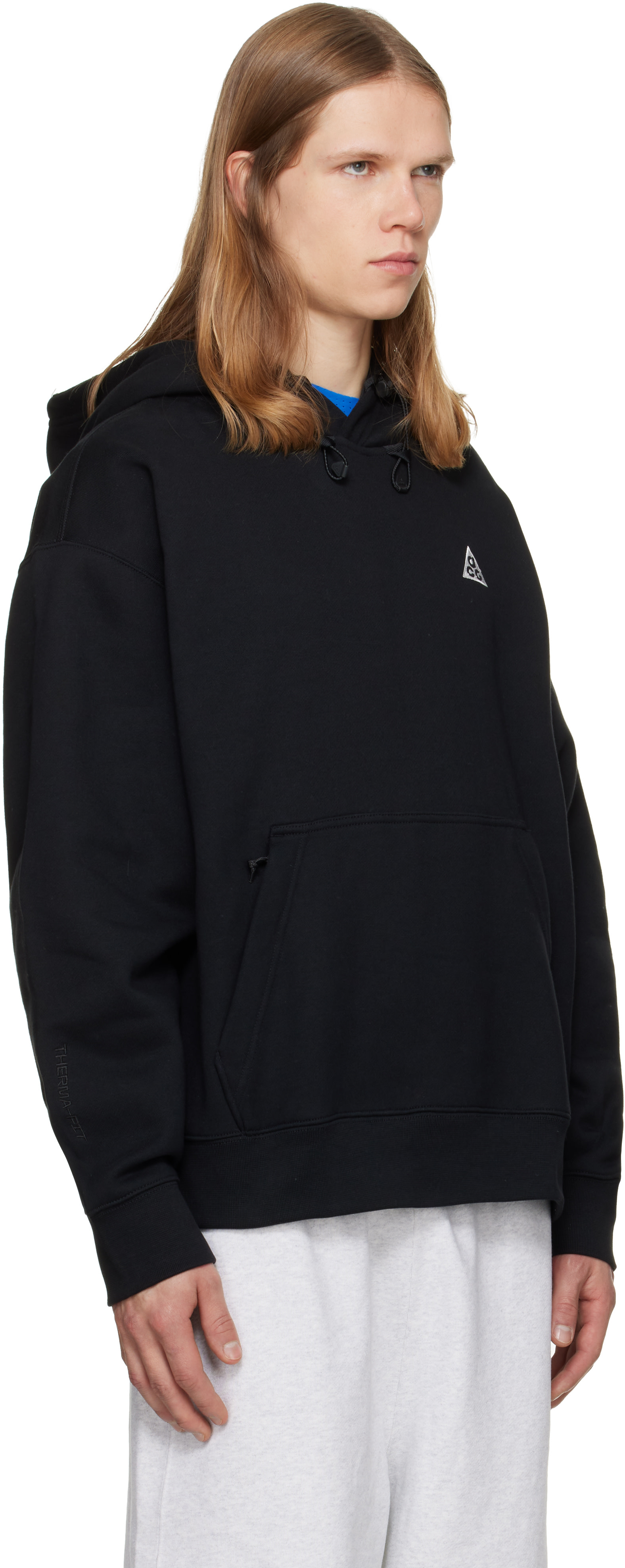 Nike - Pull à capuche Tuff noir en molleton à logo ACG