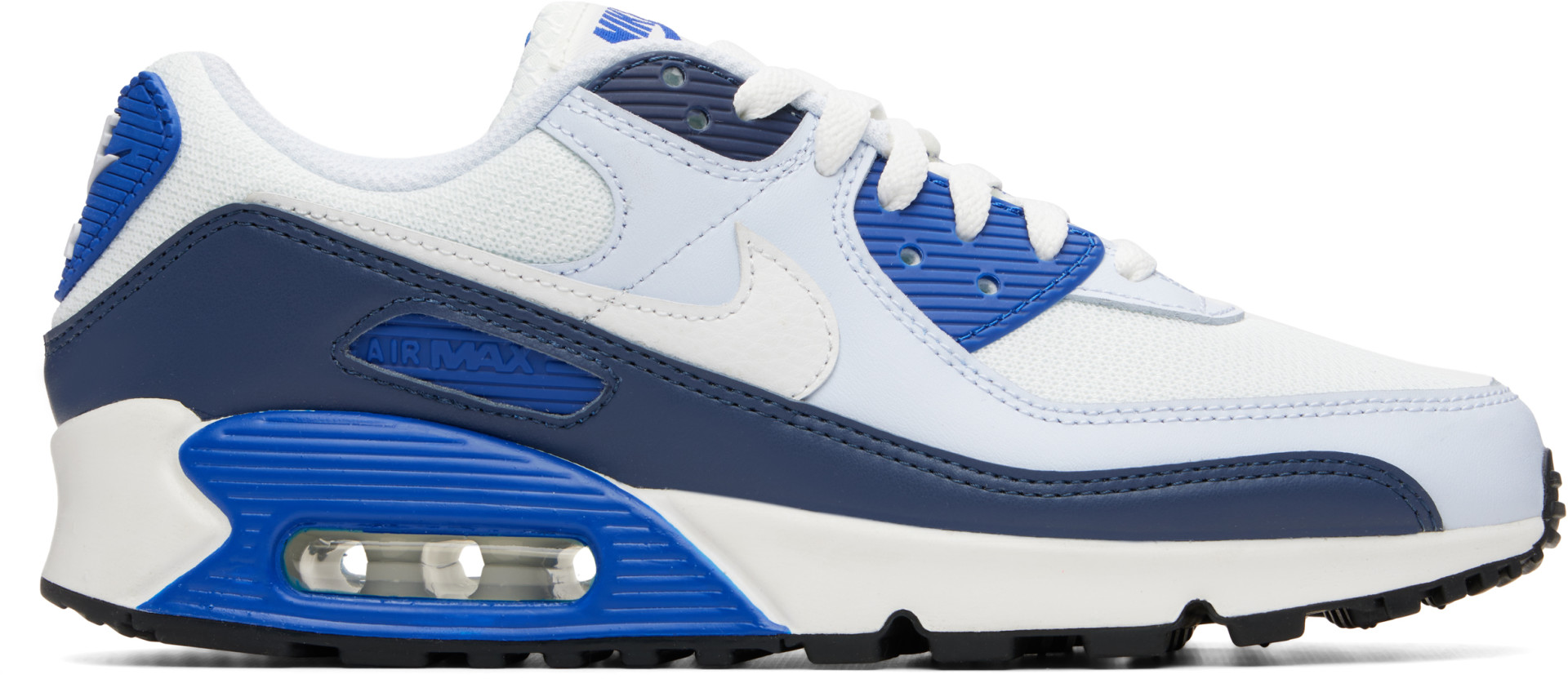 Nike - Baskets Air Max 90 blanc et bleu