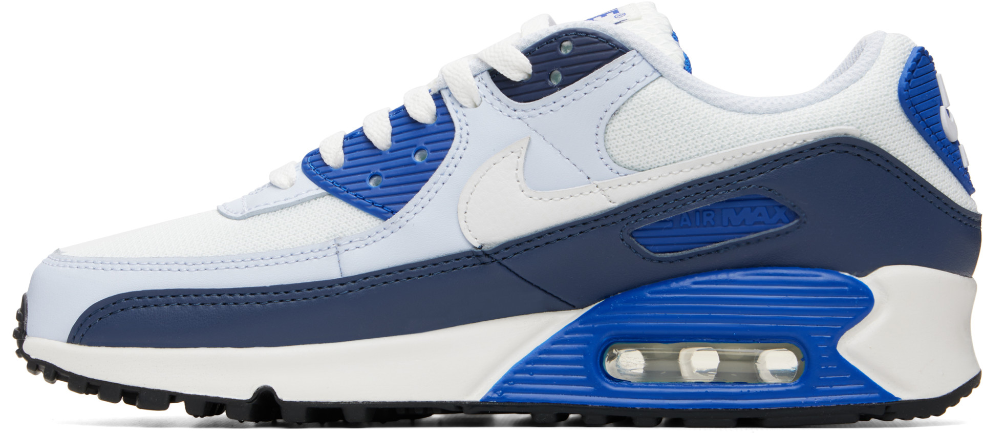 Nike - Baskets Air Max 90 blanc et bleu