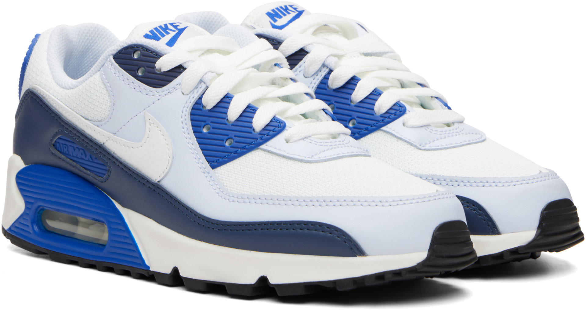 Nike - Baskets Air Max 90 blanc et bleu