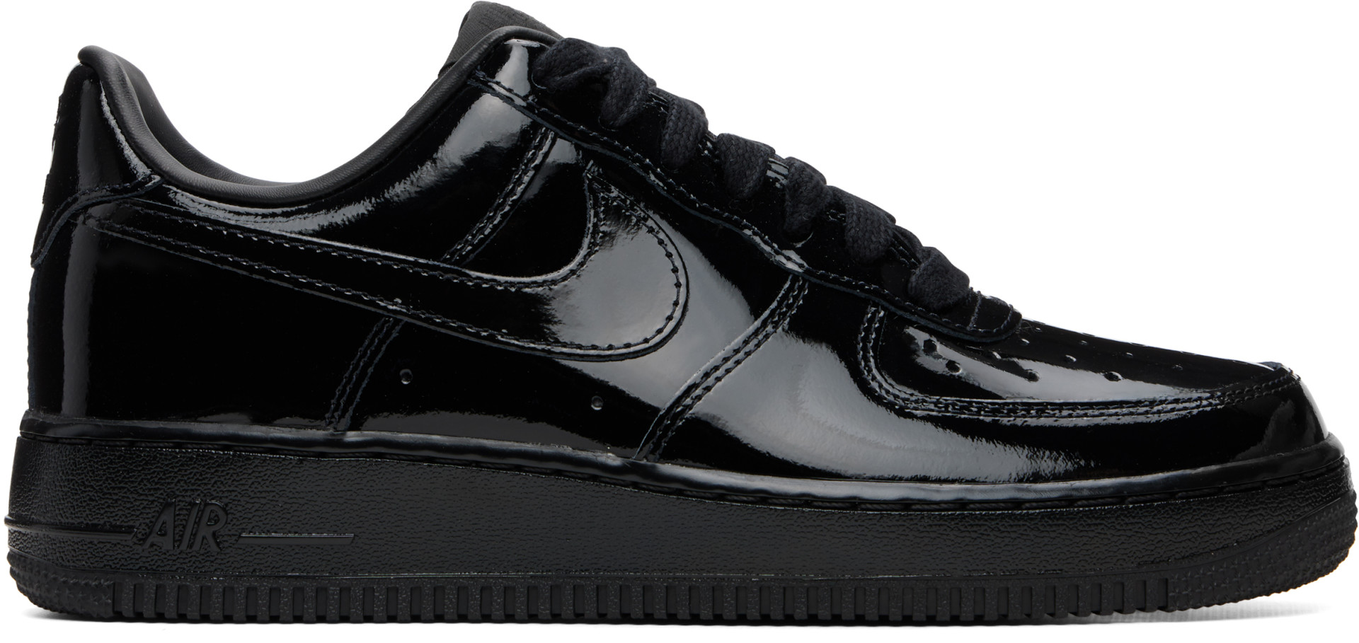 Nike: ブラック Air Force 1 '07 エナメルレザー スニーカー | SSENSE 日本