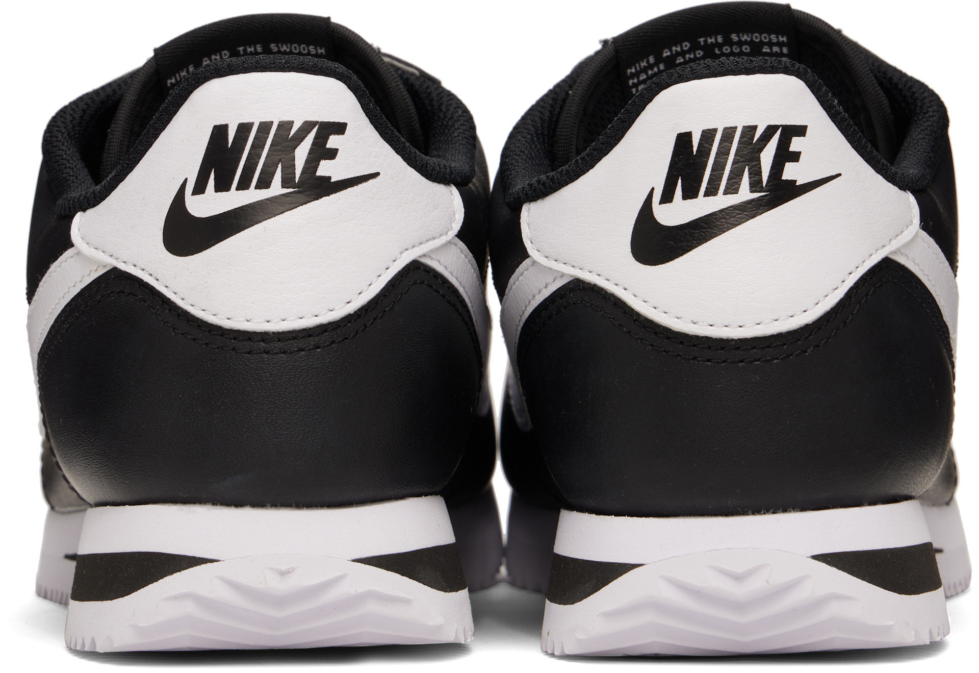 Nike: ブラック Cortez レザースニーカー | SSENSE 日本