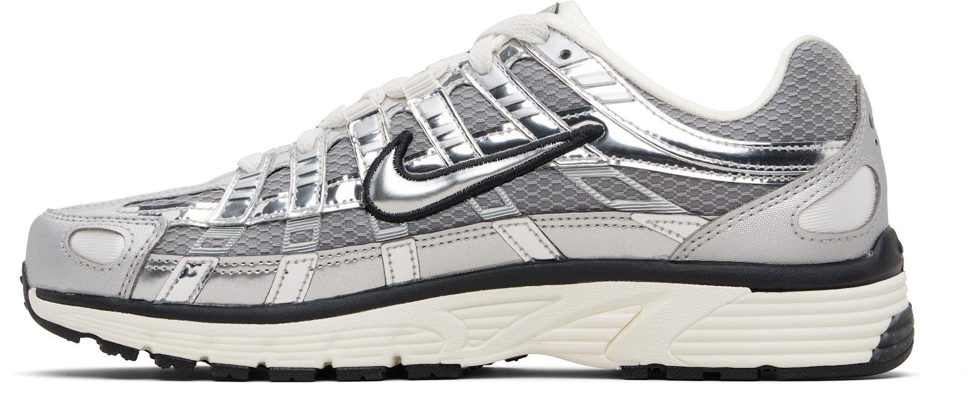 Nike - Baskets P-6000 argentées
