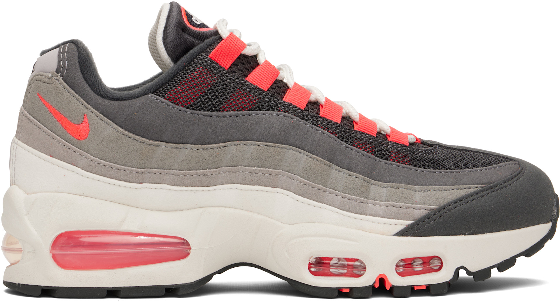 Nike Air Max 95 グレー ピンク スニーカー Nike: グレー＆ピンク Air Max 95 OG スニーカー | SSENSE 日本