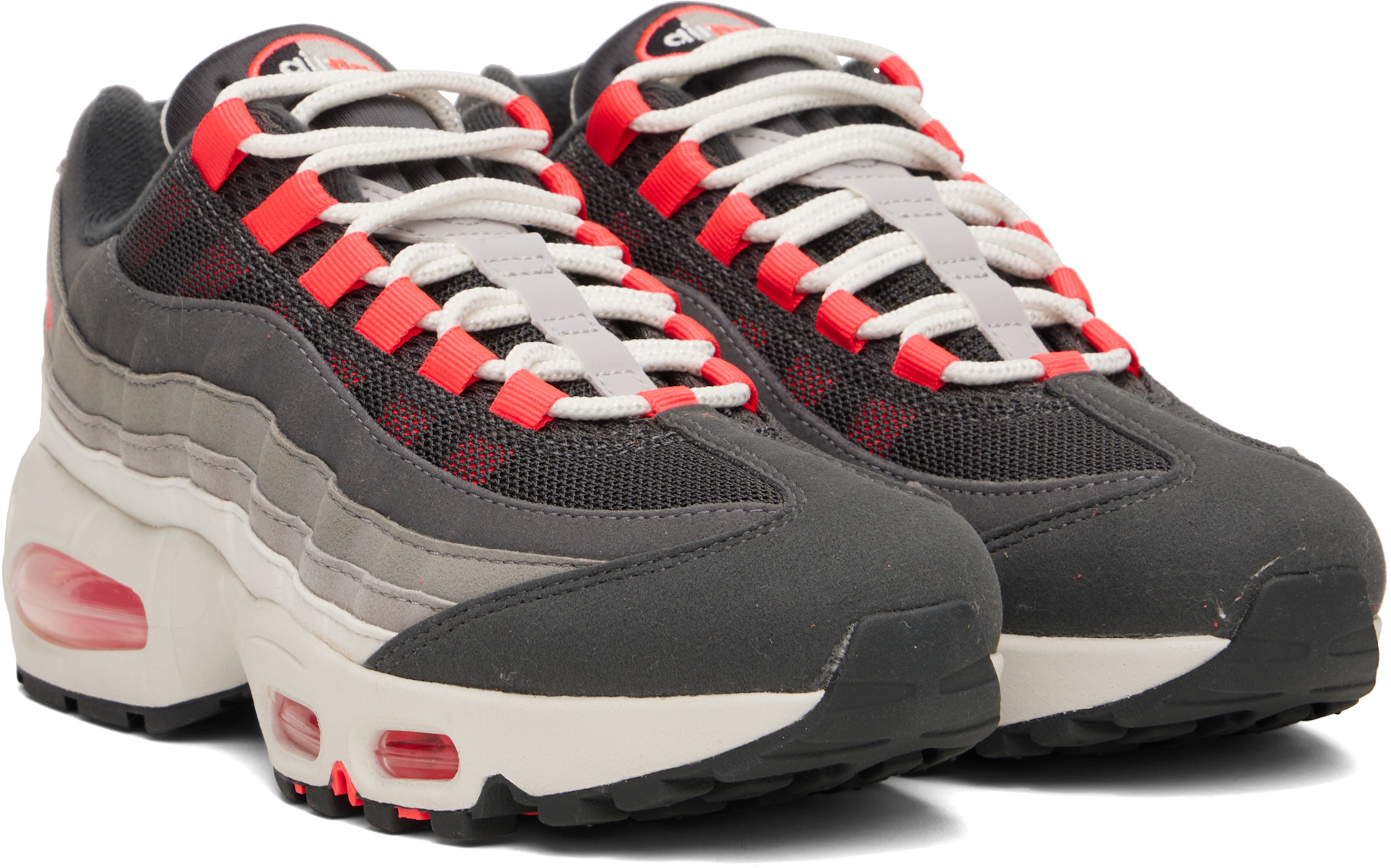 NIKE AIR MAX 95 グレー ピンク スニーカー Nike: グレー＆ピンク Air Max 95 OG スニーカー | SSENSE 日本