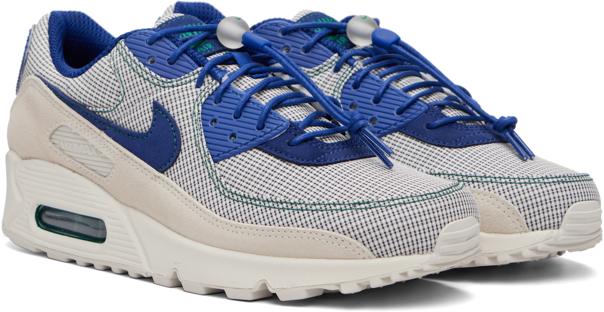 Nike - Navy & Beige Air Max 90 Sneakers