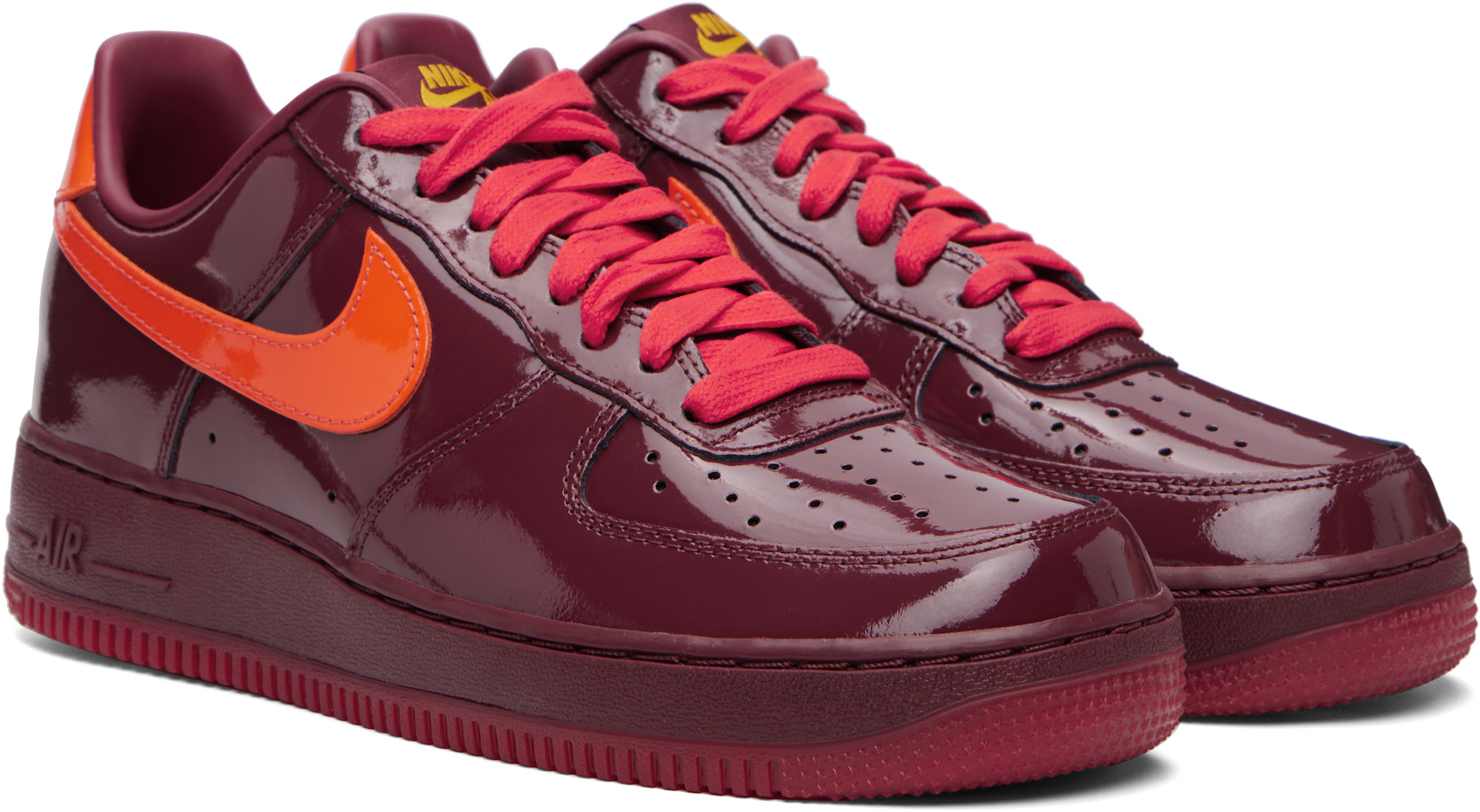 Nike - Burgundy Air Force 1 Low Sneakers
