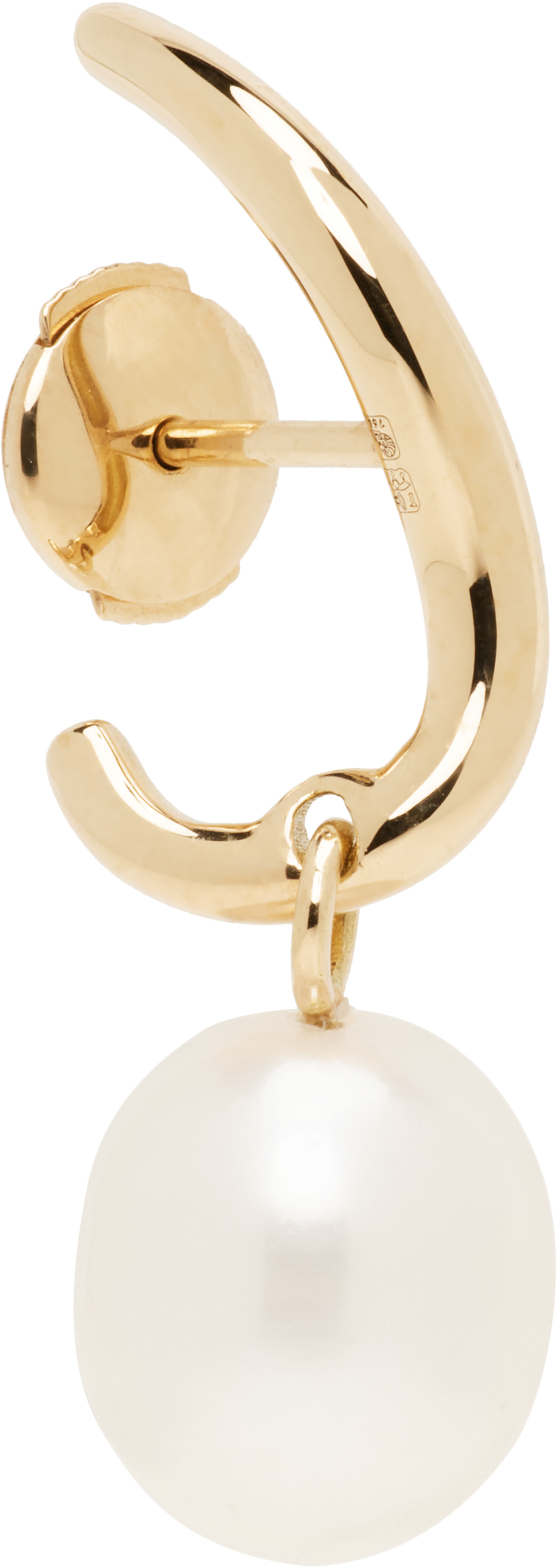 C.Chesnais: Wave Pearl Single Earring | SSENSE