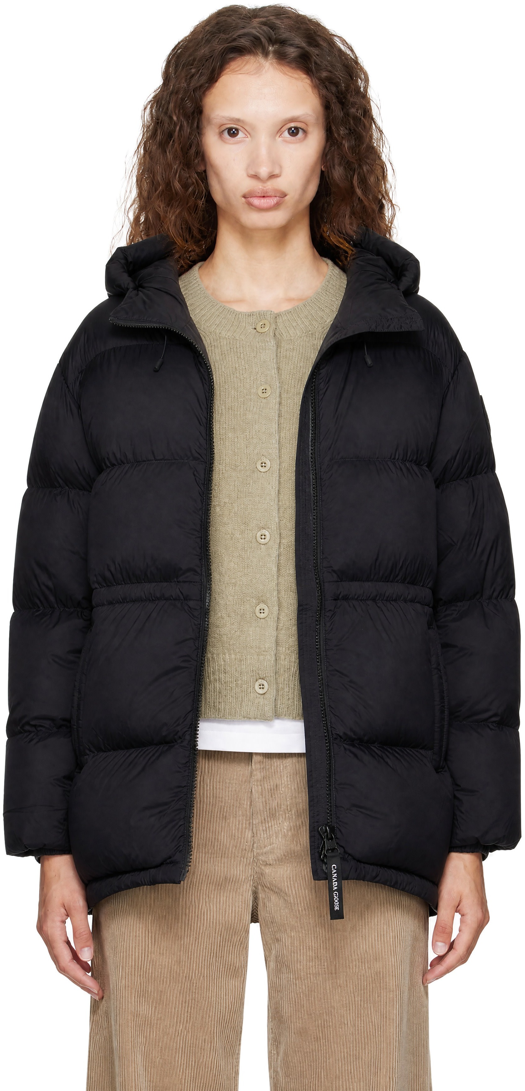 Canada Goose - ブラック Fallon パファーコート