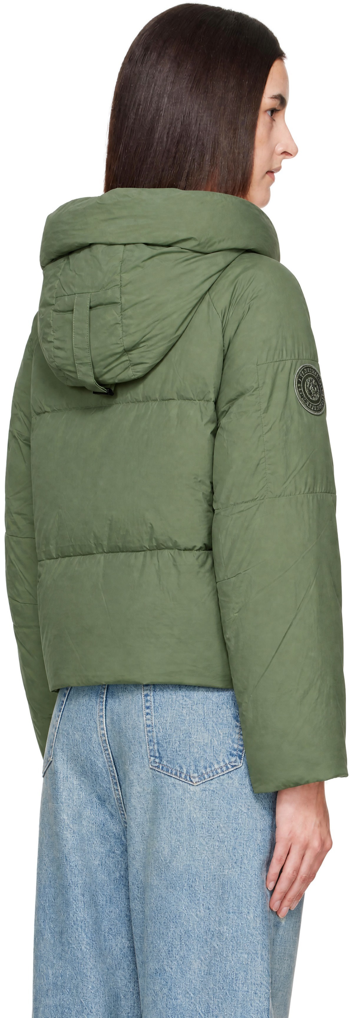 Canada Goose - 카키 칠리왁 패딩 다운 재킷