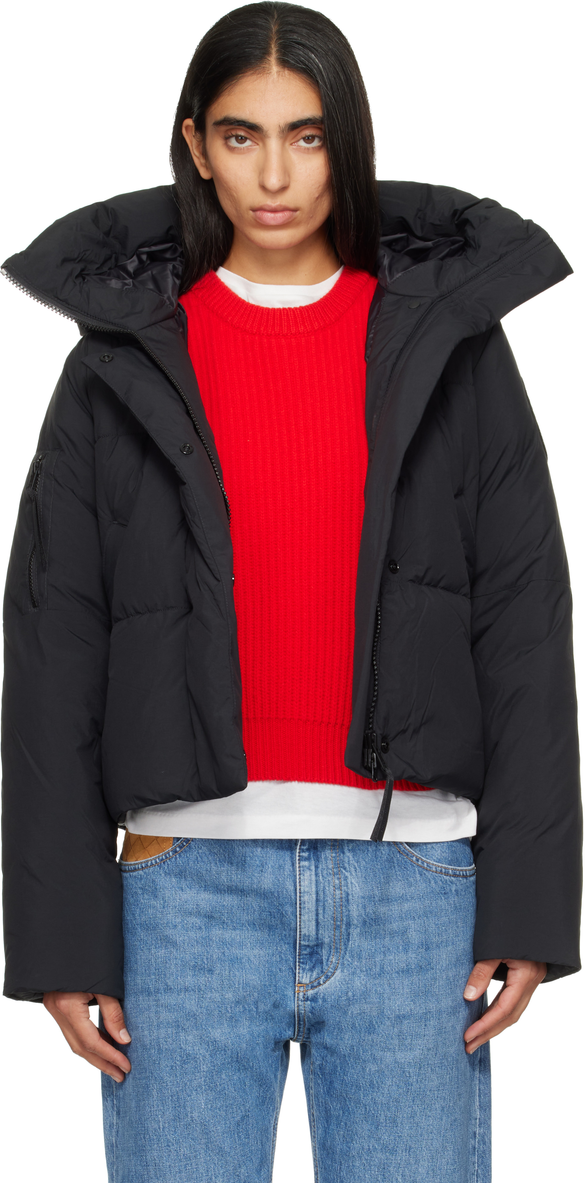 Canada Goose - 블랙 칠리왁 패딩 다운 재킷