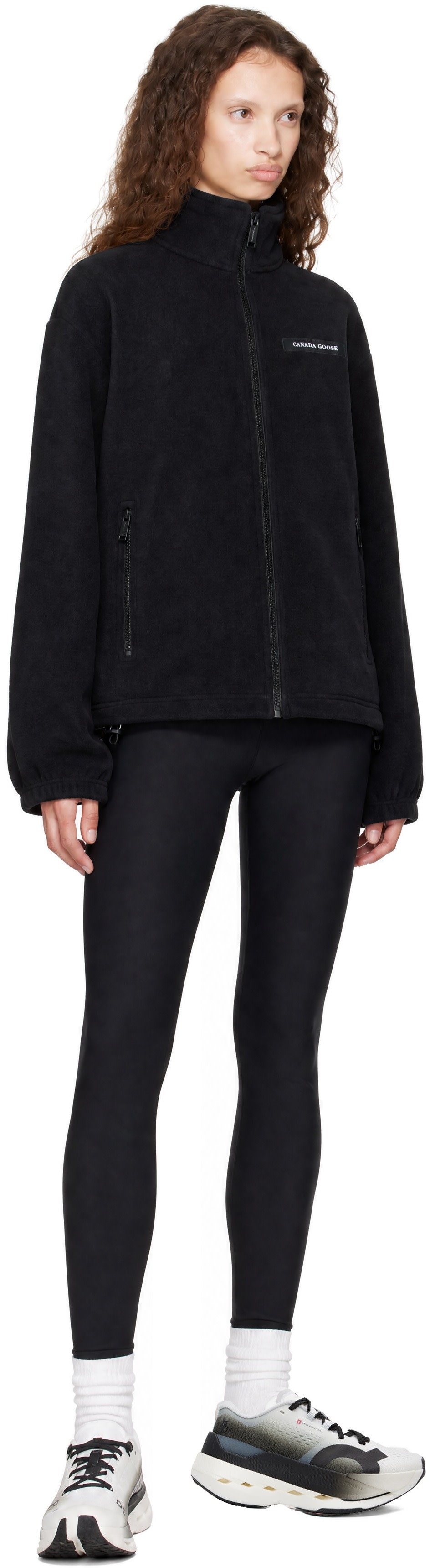 Canada Goose - Blouson Tayen noir en molleton