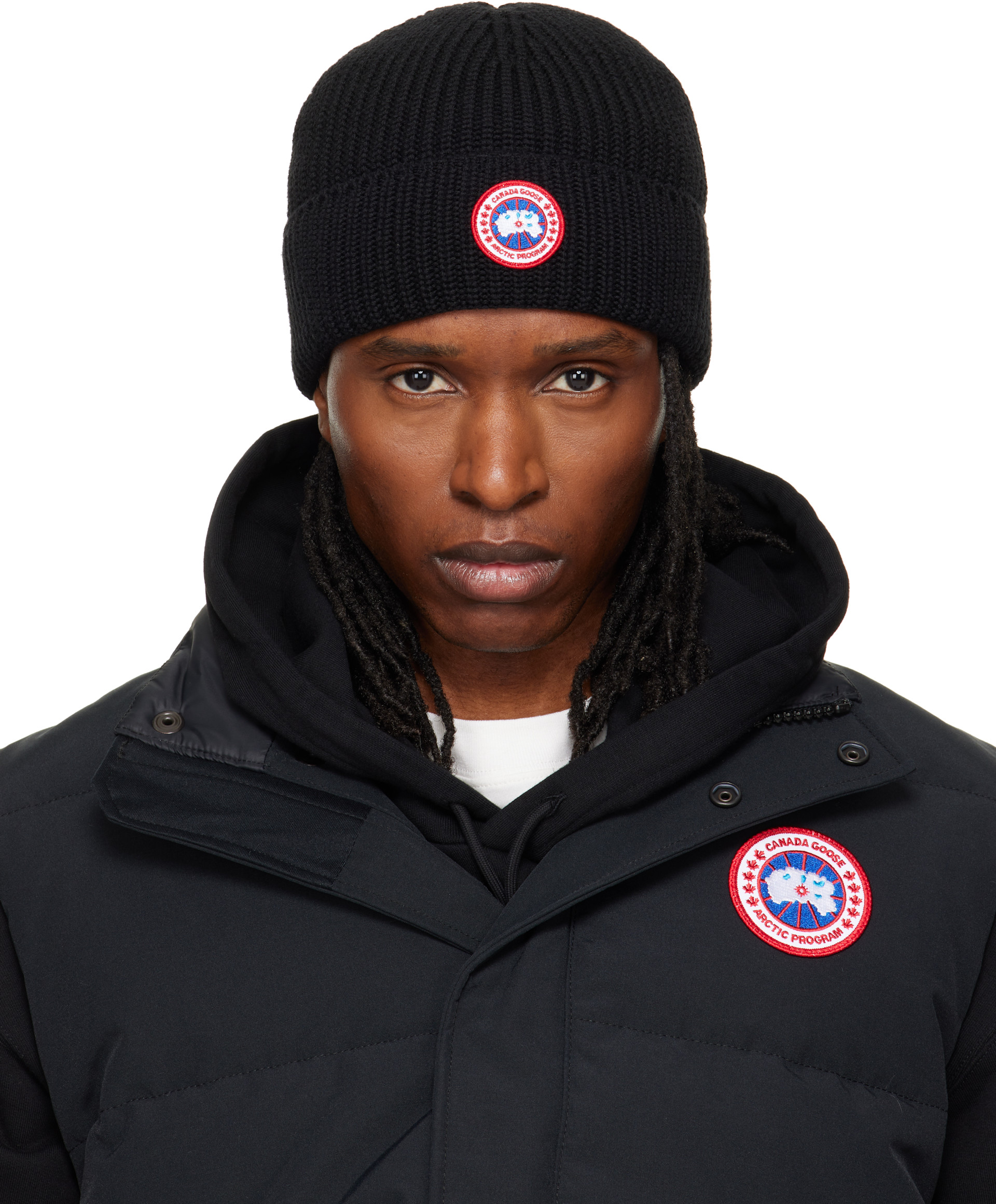 Canada Goose - Black Rib Beanie