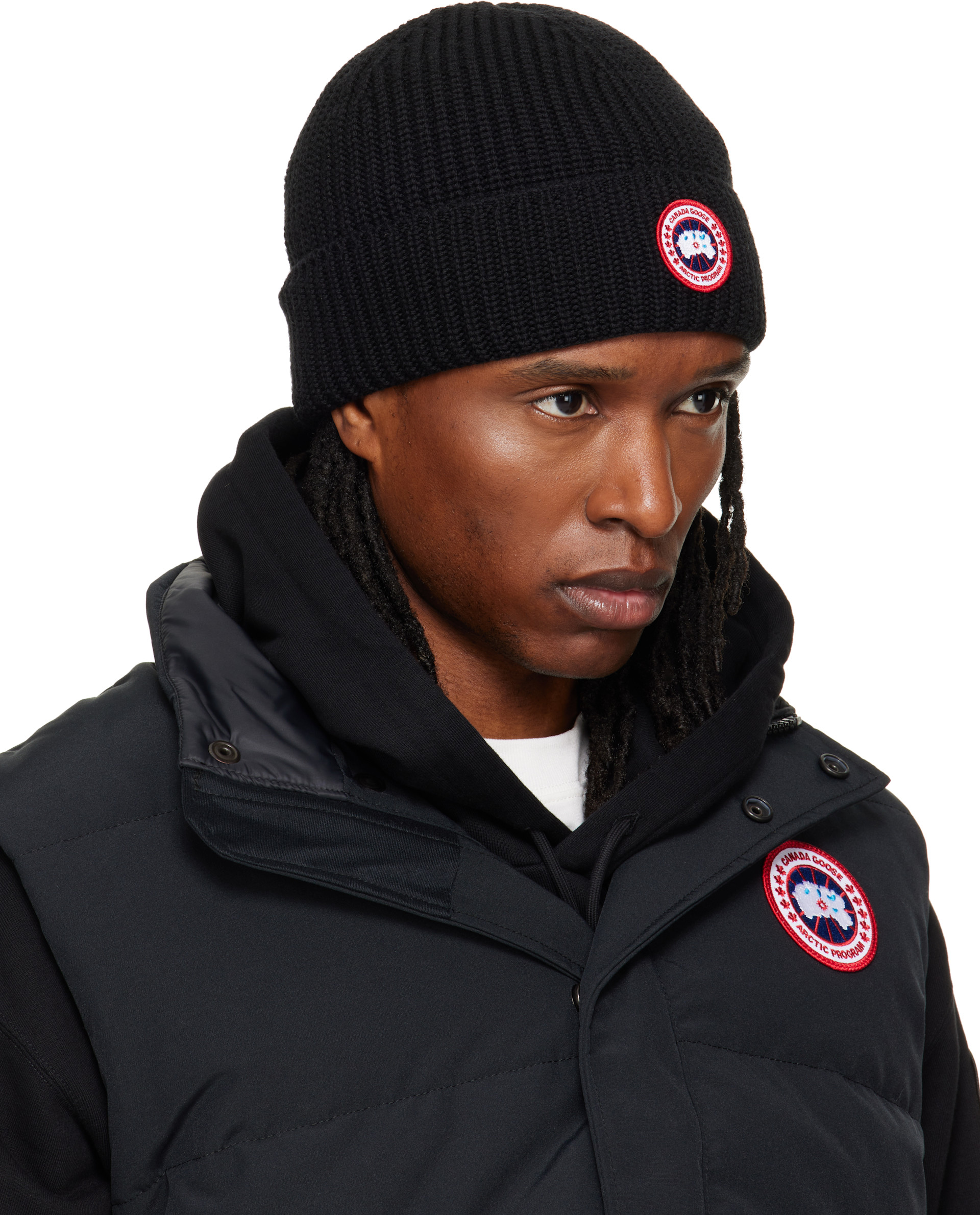 Canada Goose - Black Rib Beanie