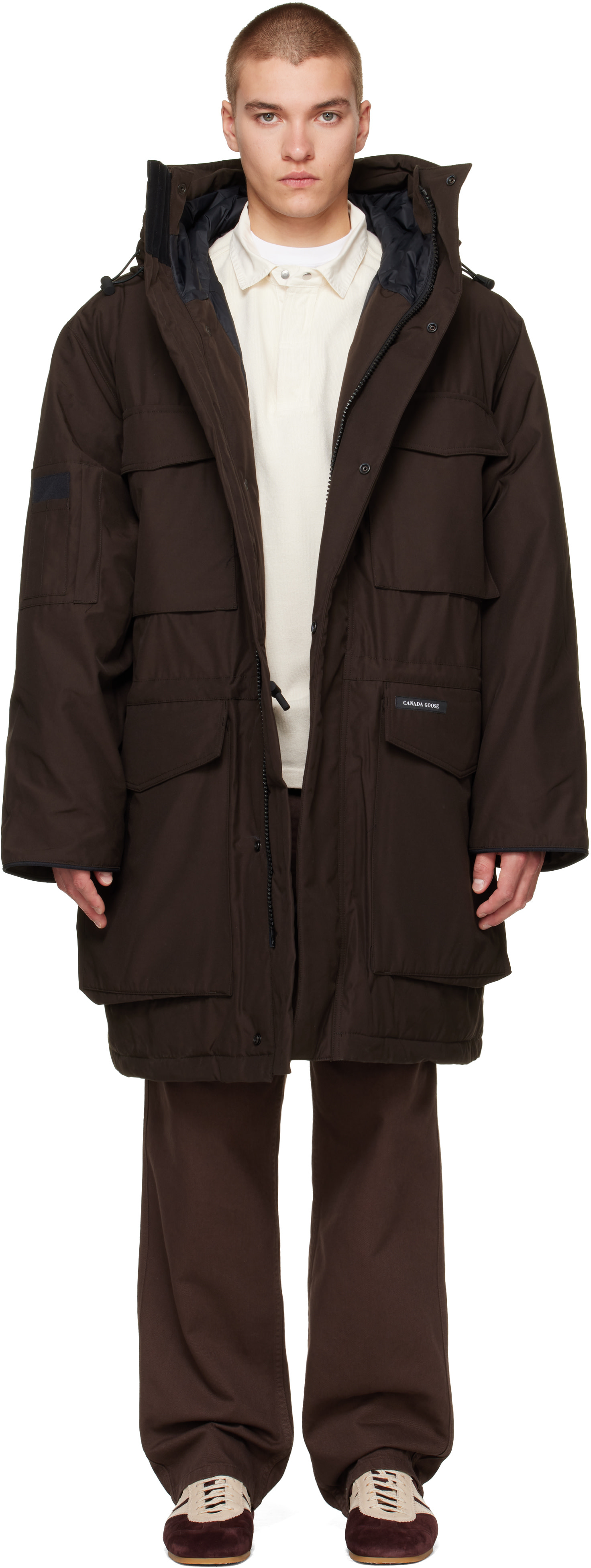 Canada Goose - 브라운 에리 다운 파카