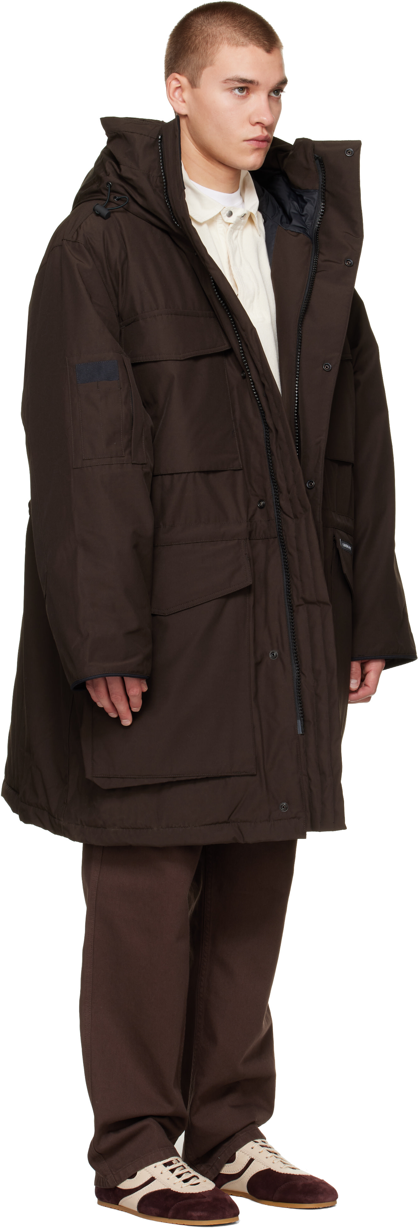 Canada Goose - 브라운 에리 다운 파카