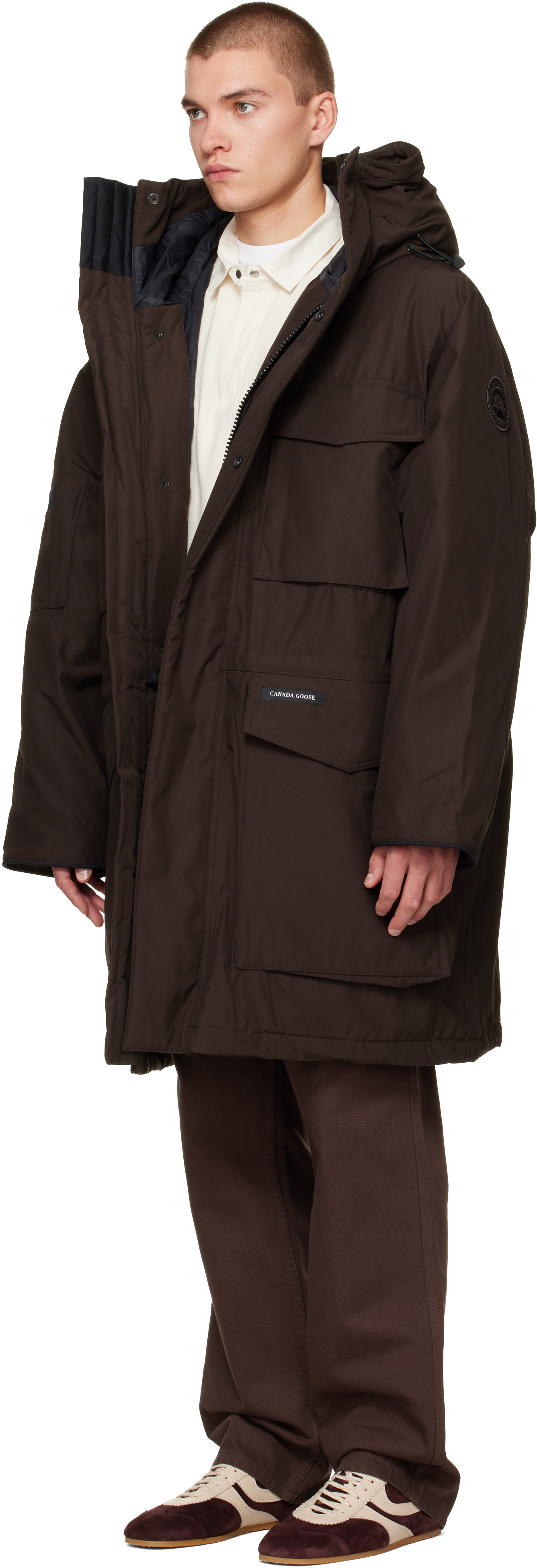 Canada Goose - 브라운 에리 다운 파카