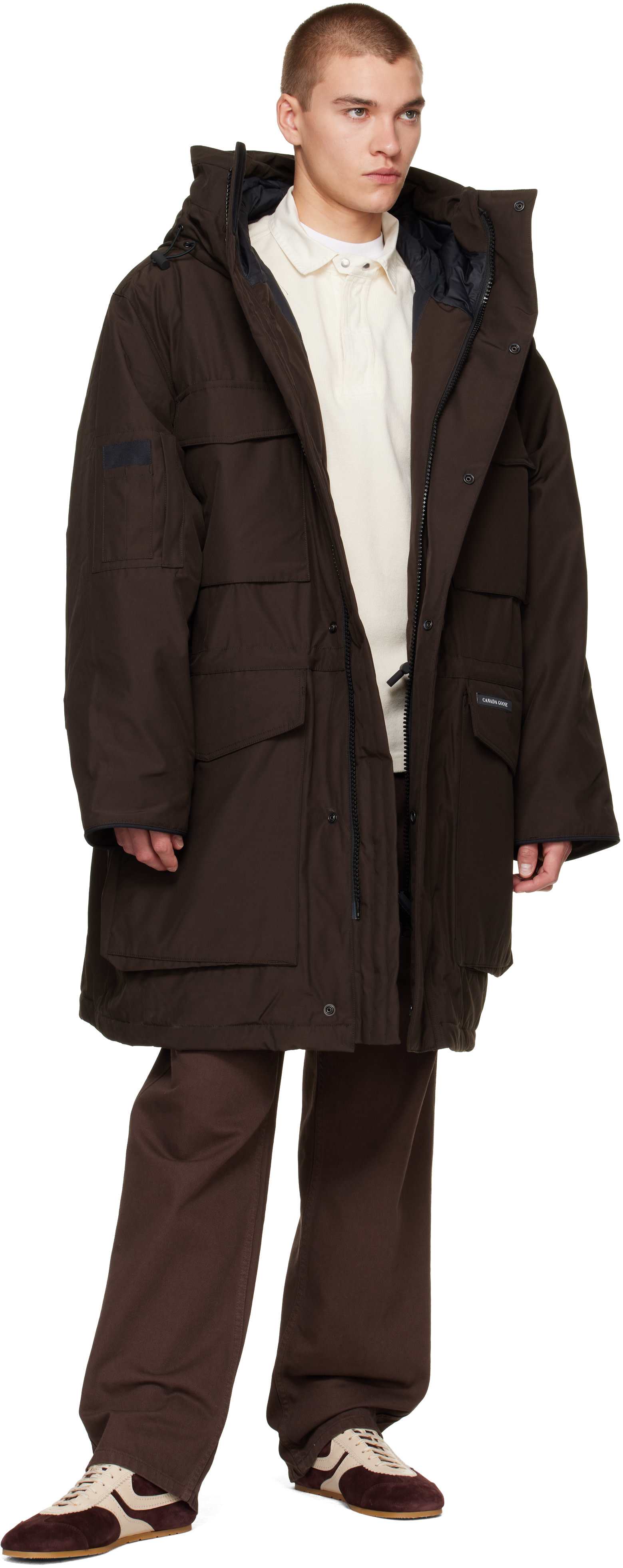 Canada Goose - 브라운 에리 다운 파카
