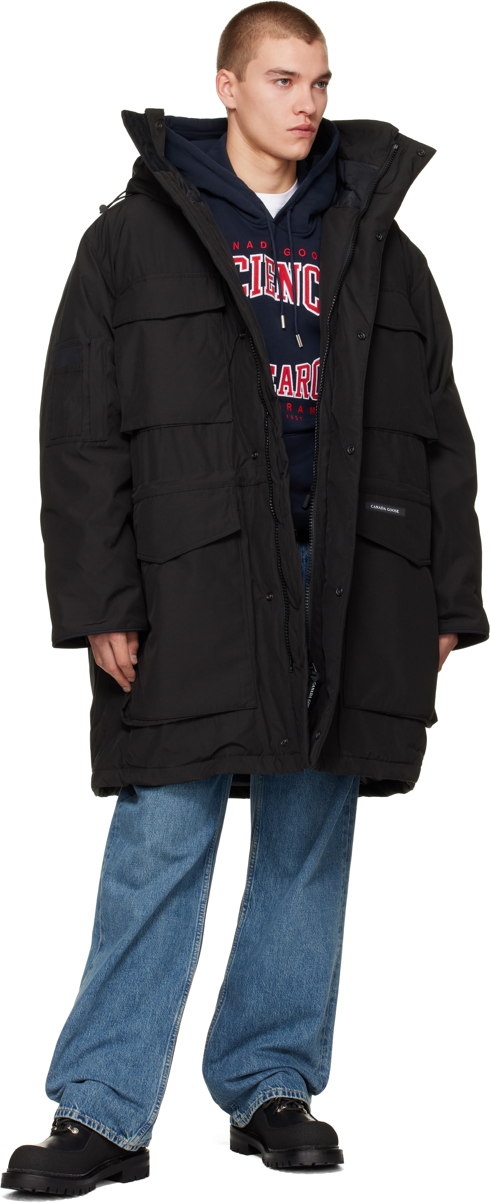 Canada Goose - ブラック Erie マウンテンパーカー