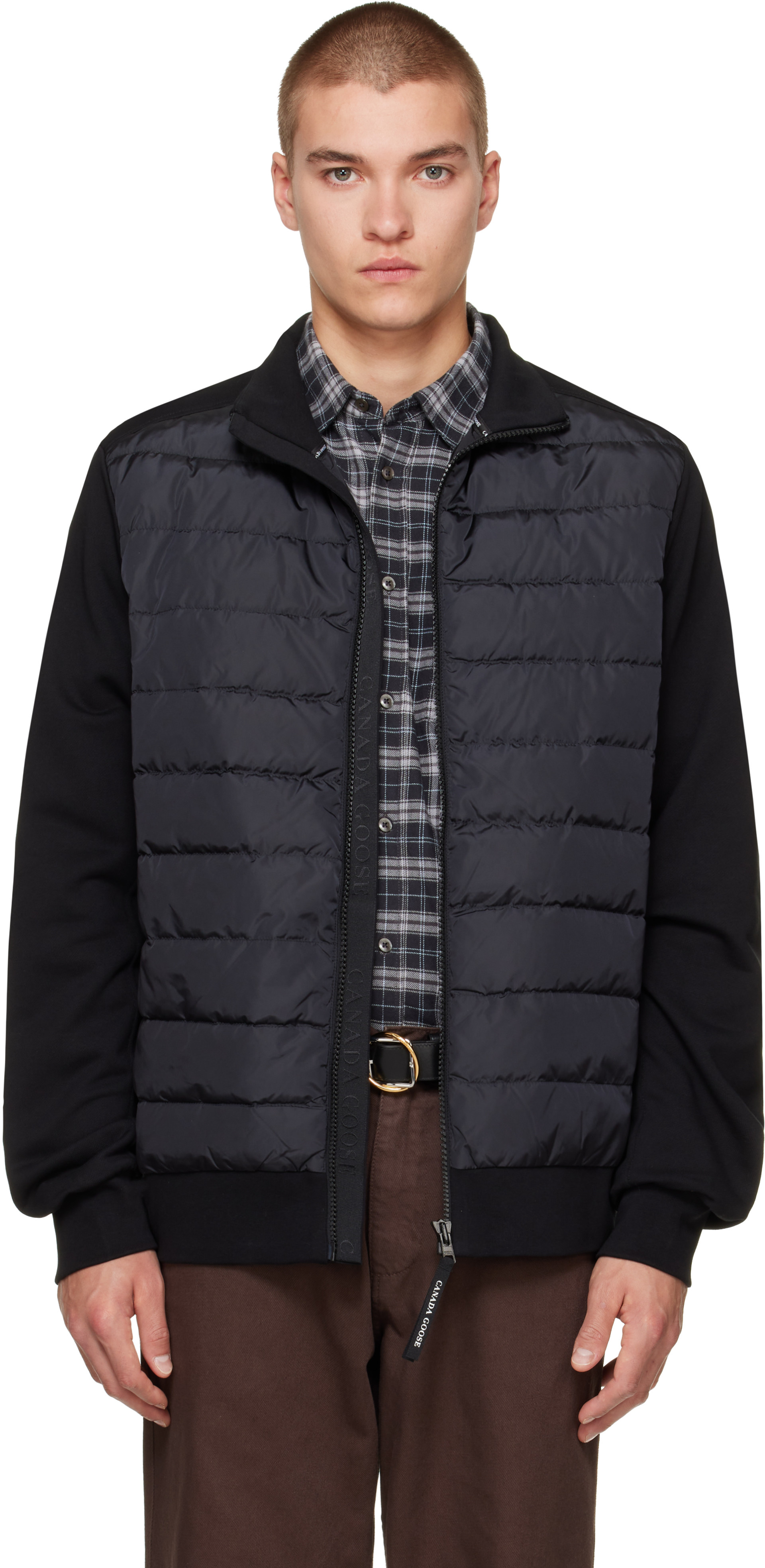 Canada Goose - Black HyBridge Huron Full Zip Down Jacket