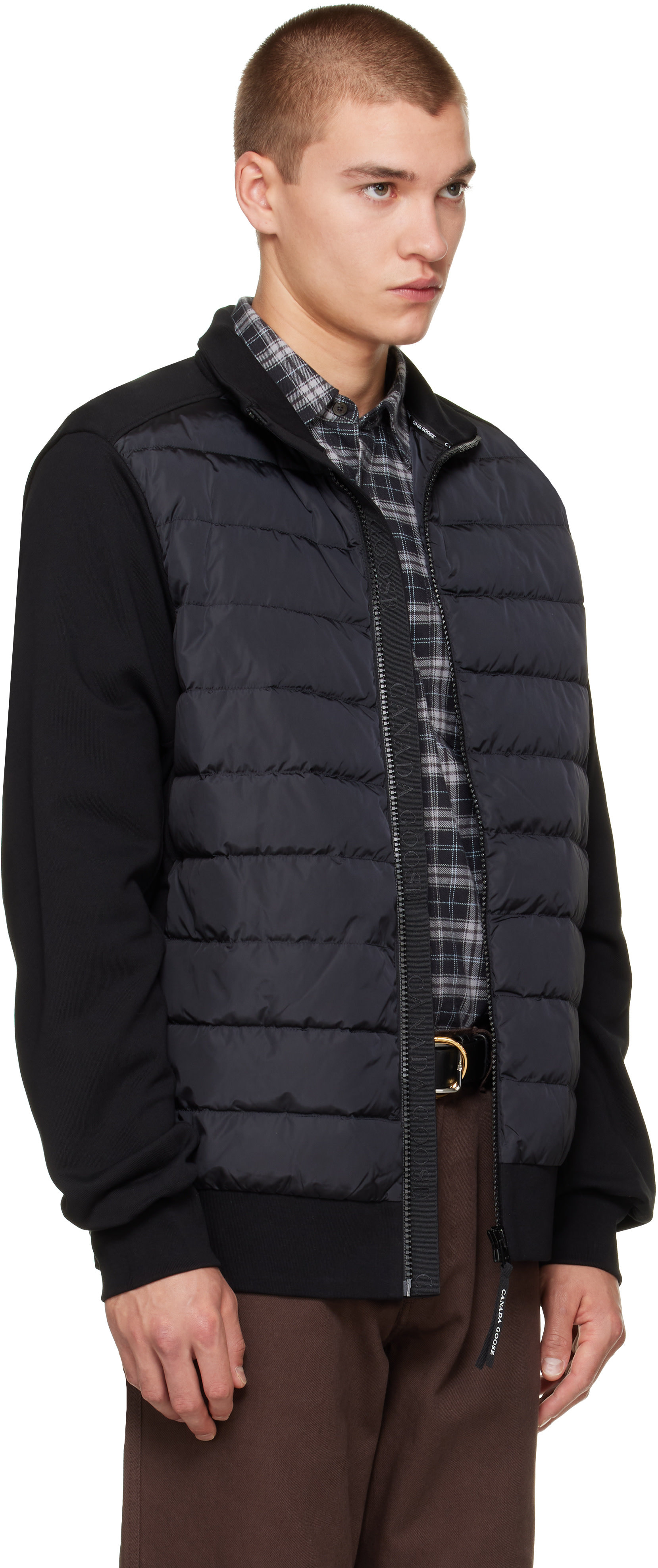 Canada Goose - Black HyBridge Huron Full Zip Down Jacket