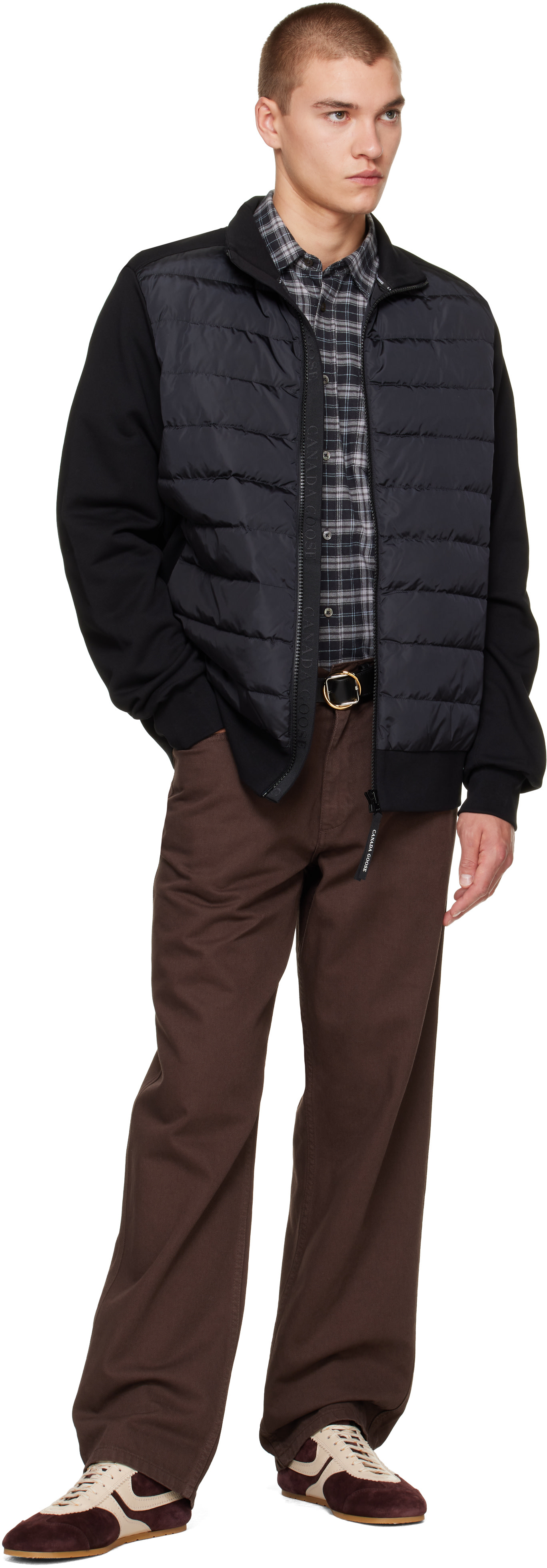 Canada Goose - Black HyBridge Huron Full Zip Down Jacket