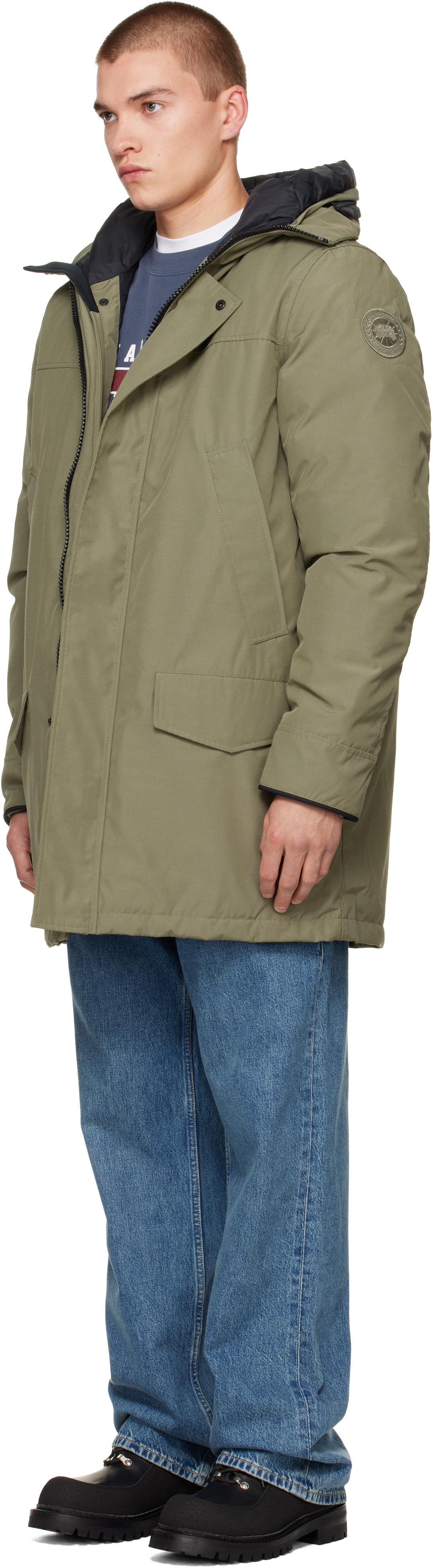 Canada Goose - 카키 디스크 랭포드 다운 파카