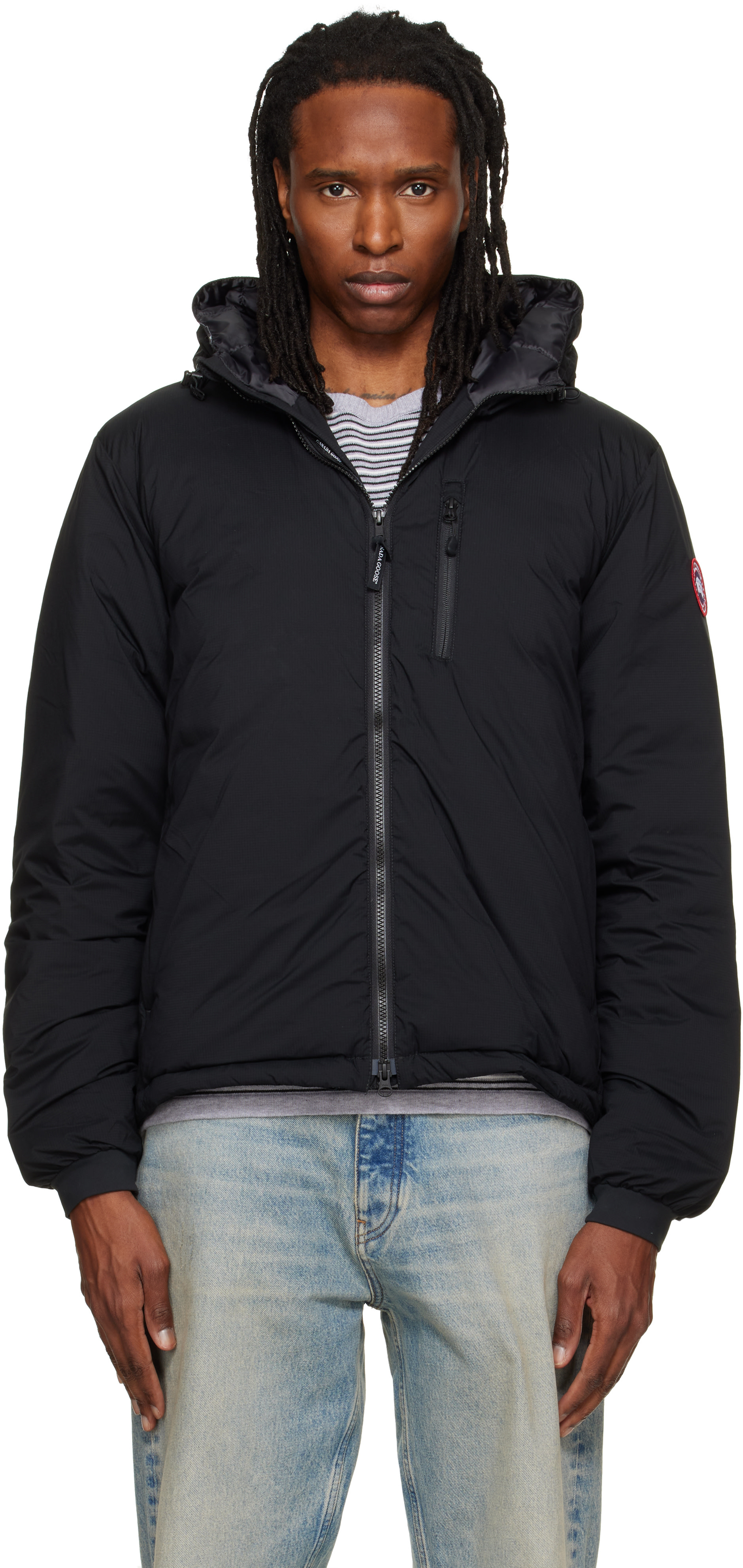 Canada Goose - ブラック Lodge フーディ ダウンジャケット