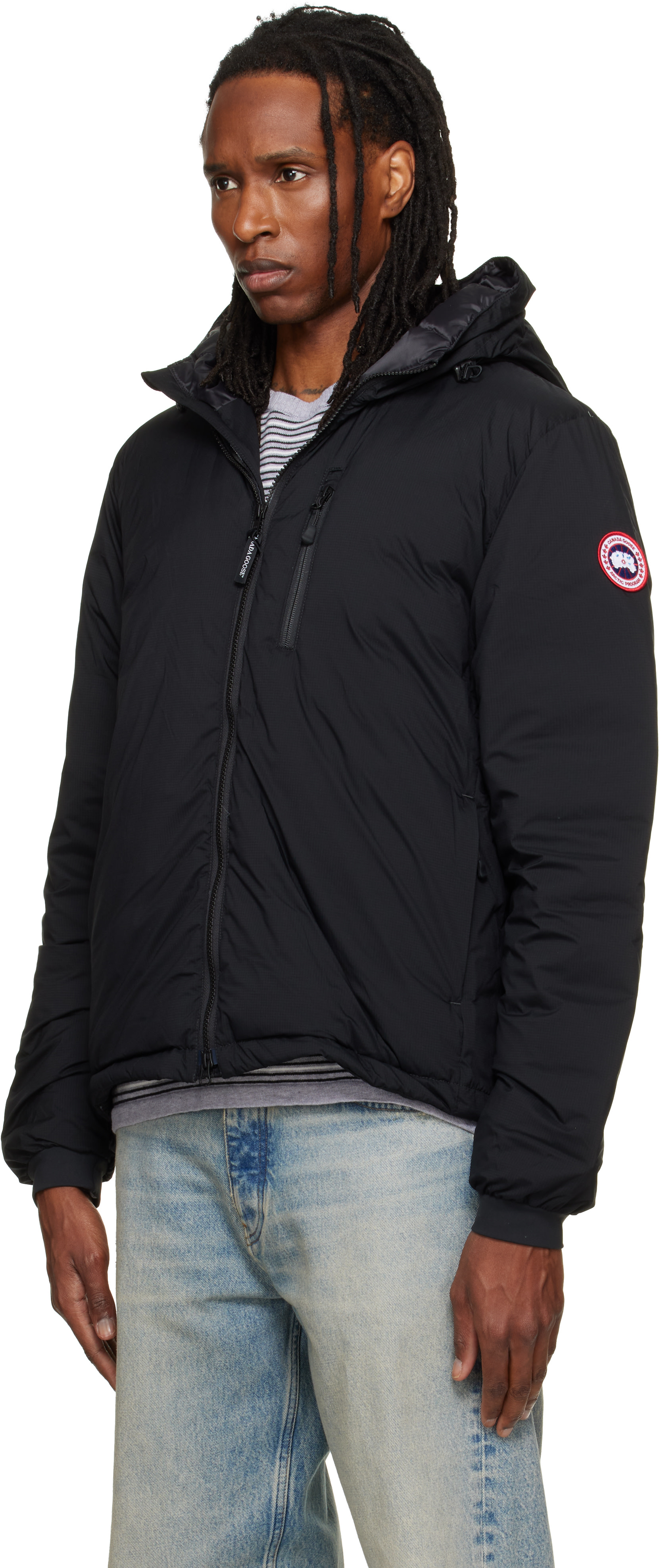 Canada Goose - ブラック Lodge フーディ ダウンジャケット