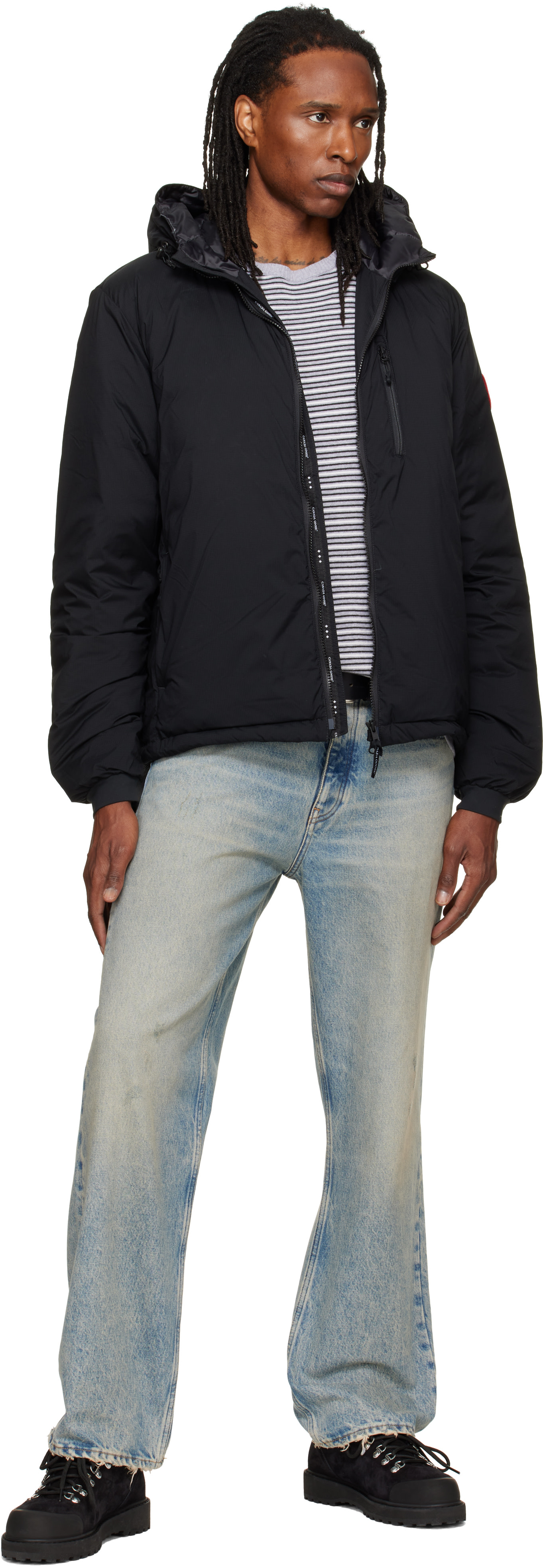 Canada Goose - ブラック Lodge フーディ ダウンジャケット