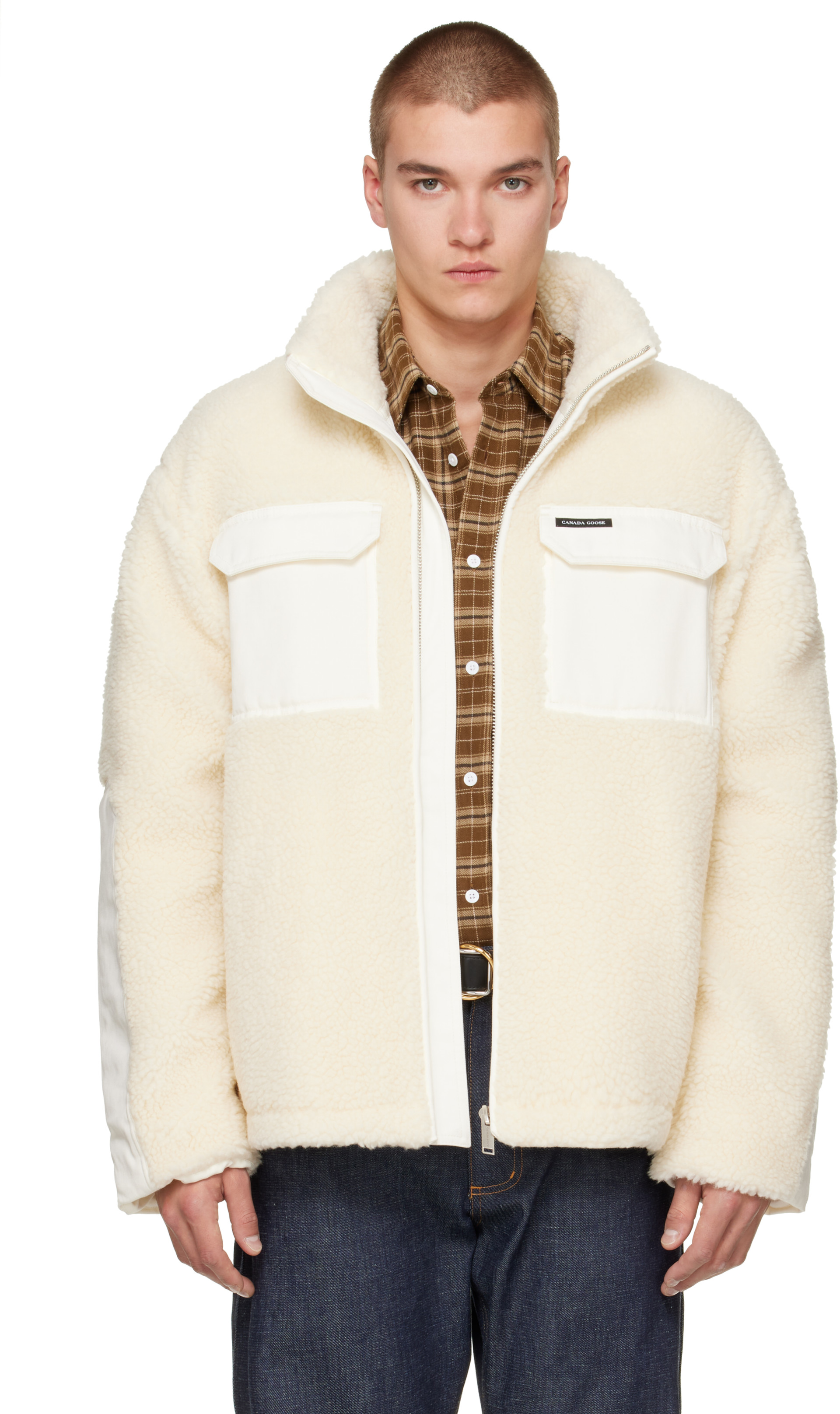 Canada Goose - Off-White Harrier Fleece Jacket