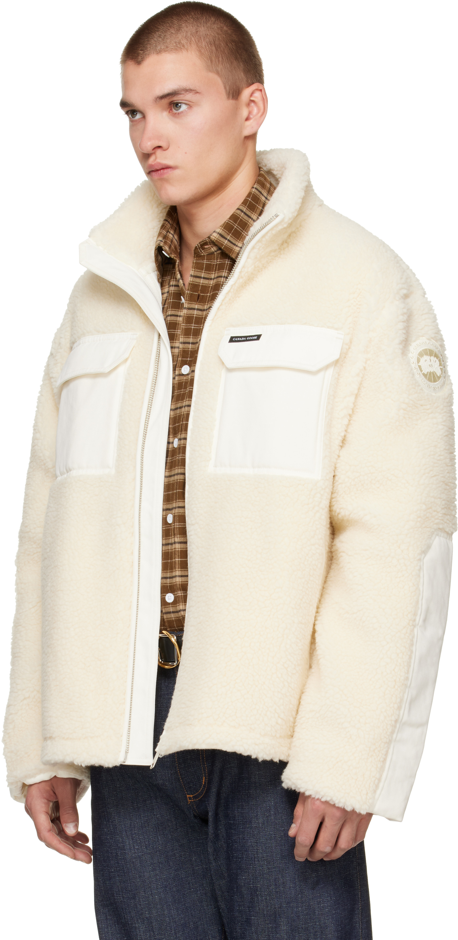 Canada Goose - Off-White Harrier Fleece Jacket