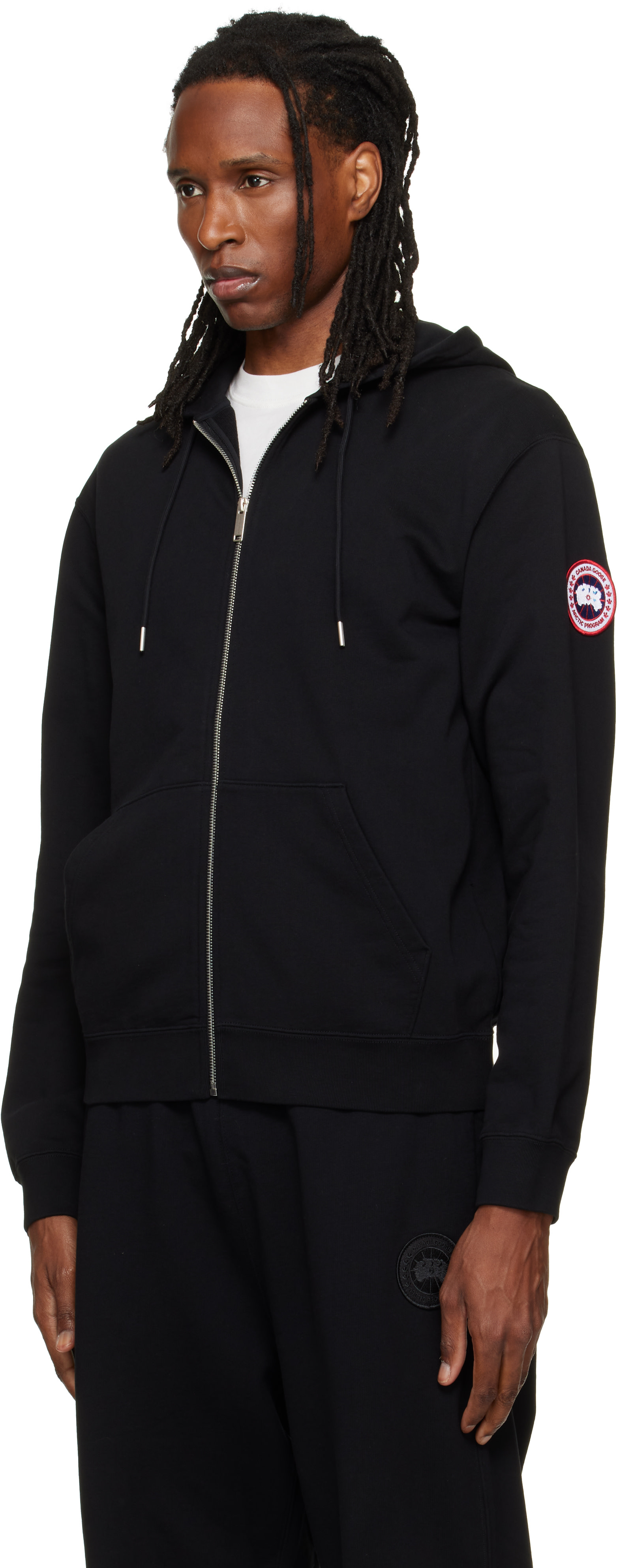 Canada Goose - Pull à capuche Loon noir à glissière