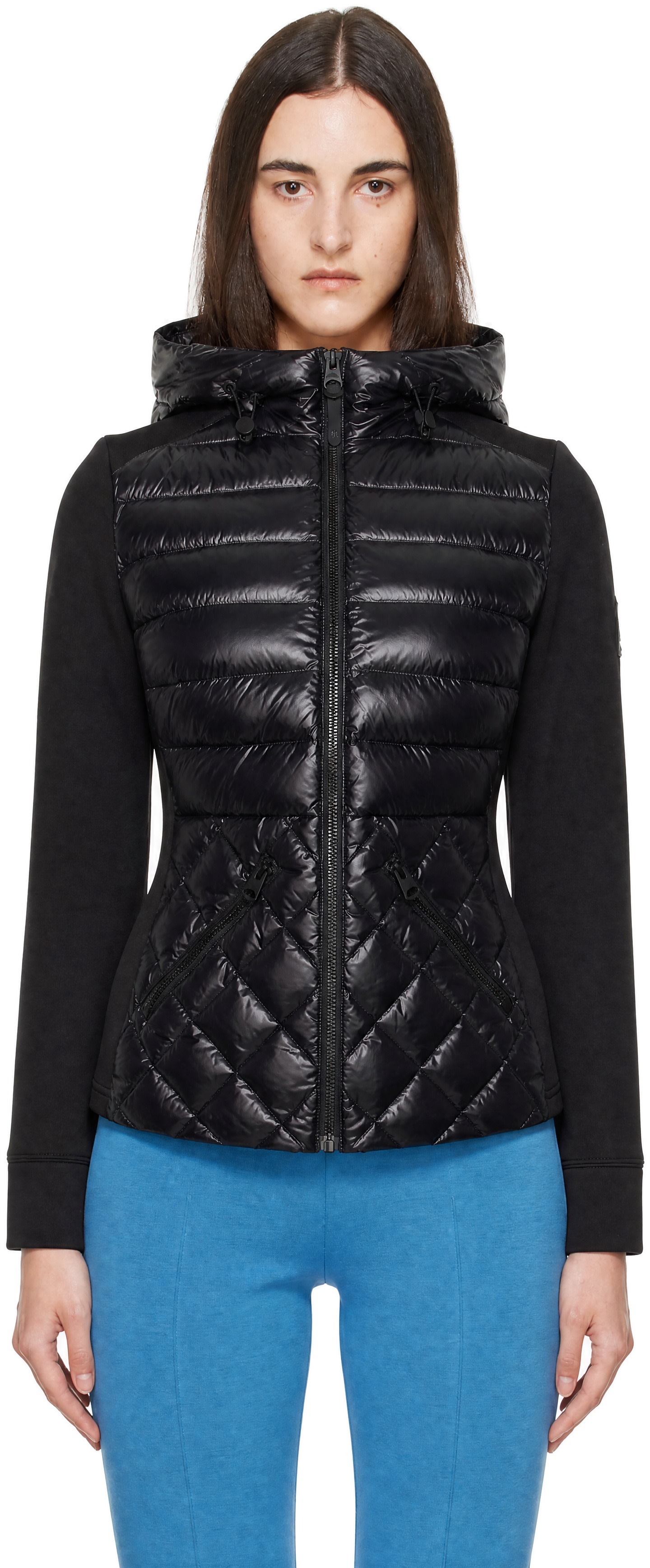 MACKAGE - Blouson matelassé AGATHA noir à capuche
