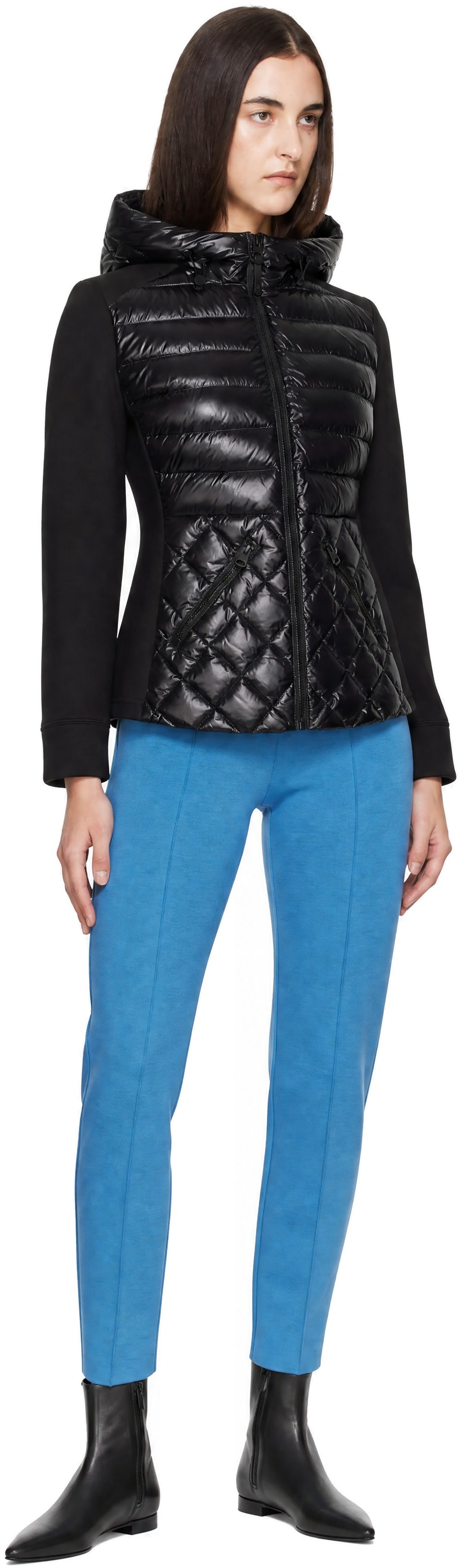 MACKAGE - Blouson matelassé AGATHA noir à capuche