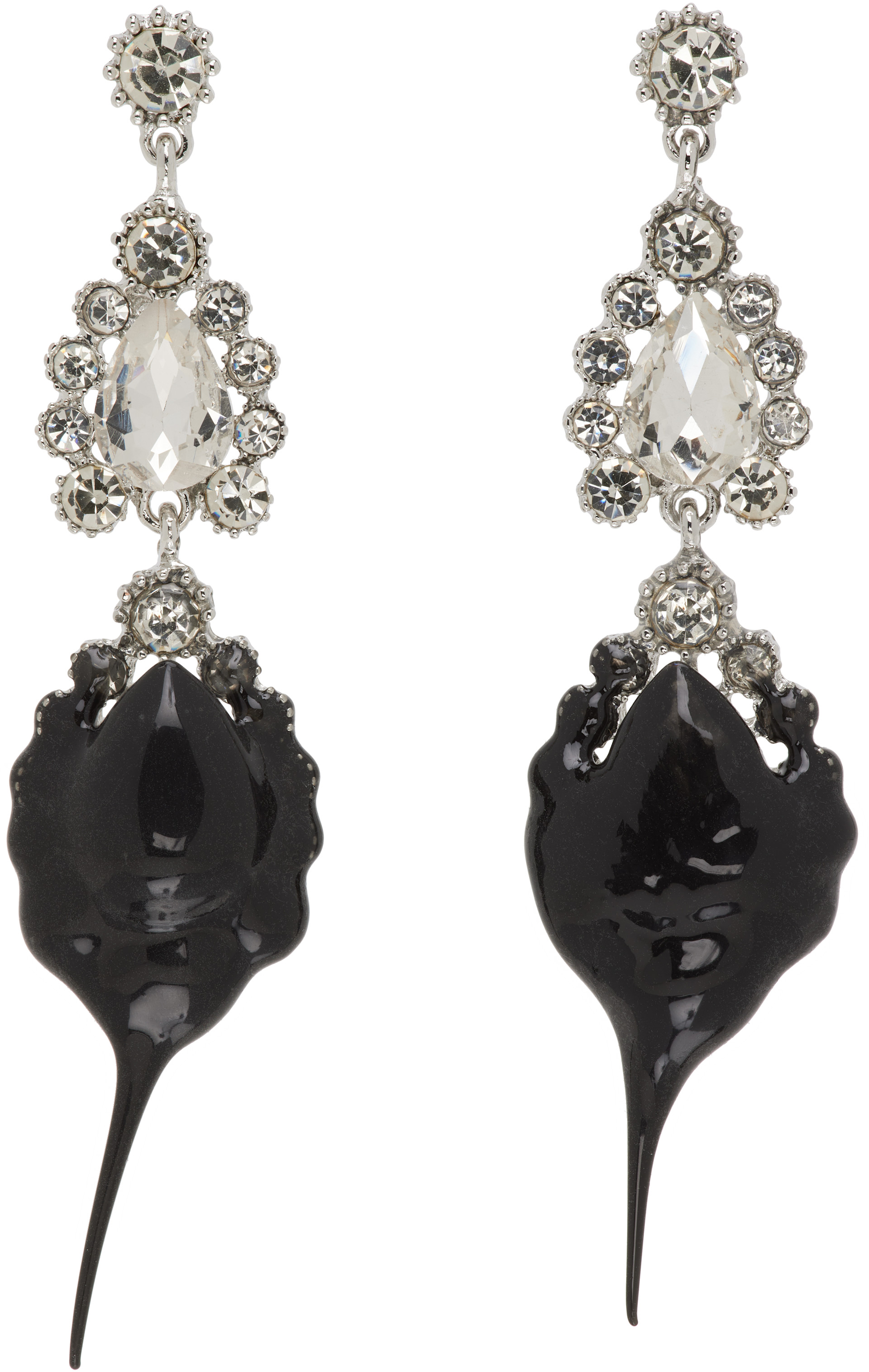 Ottolinger - Boucles d'oreilles Chandelier à breloque enduite